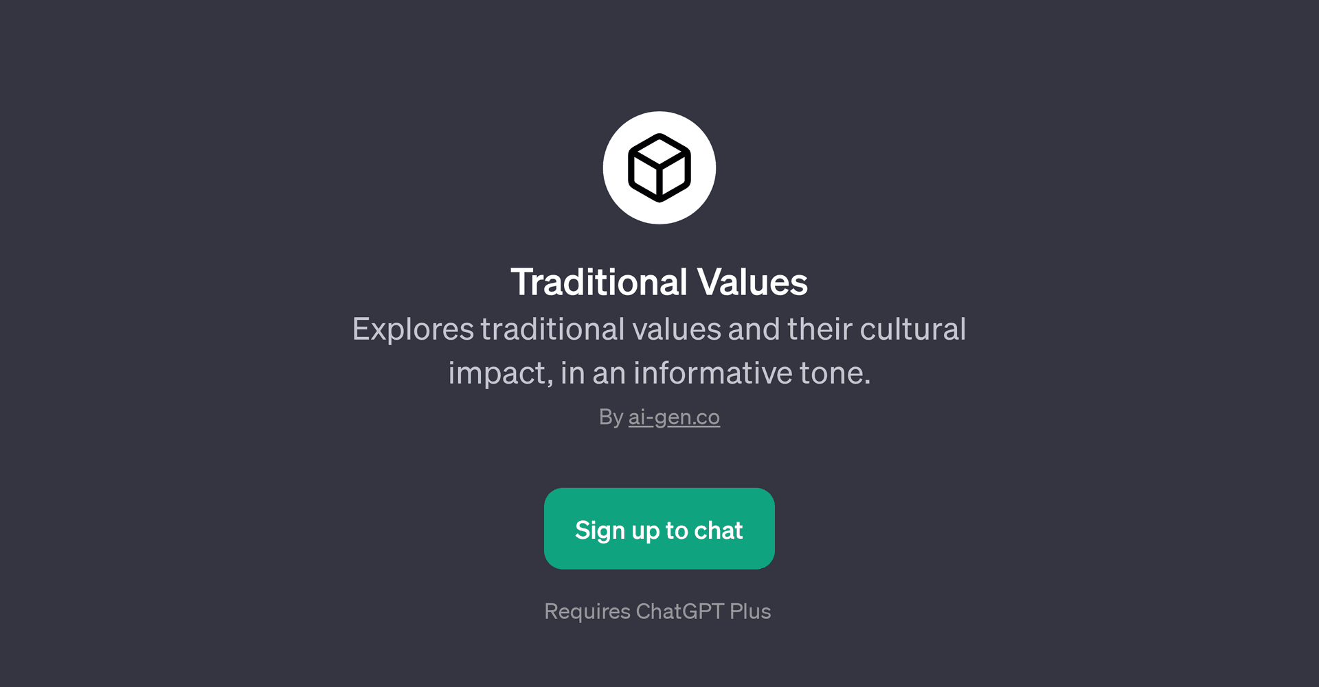 Traditional Values