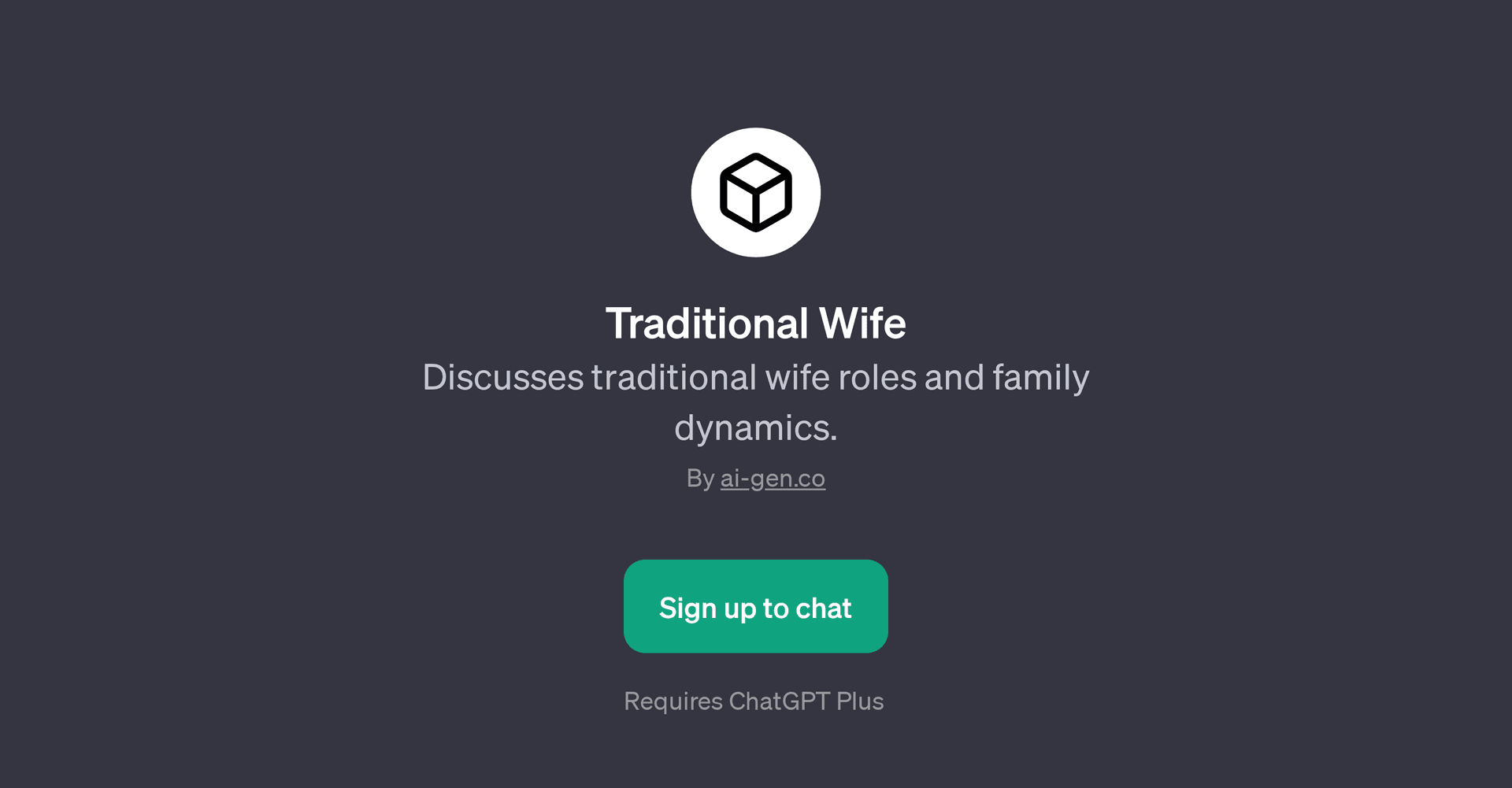 Traditional Wife