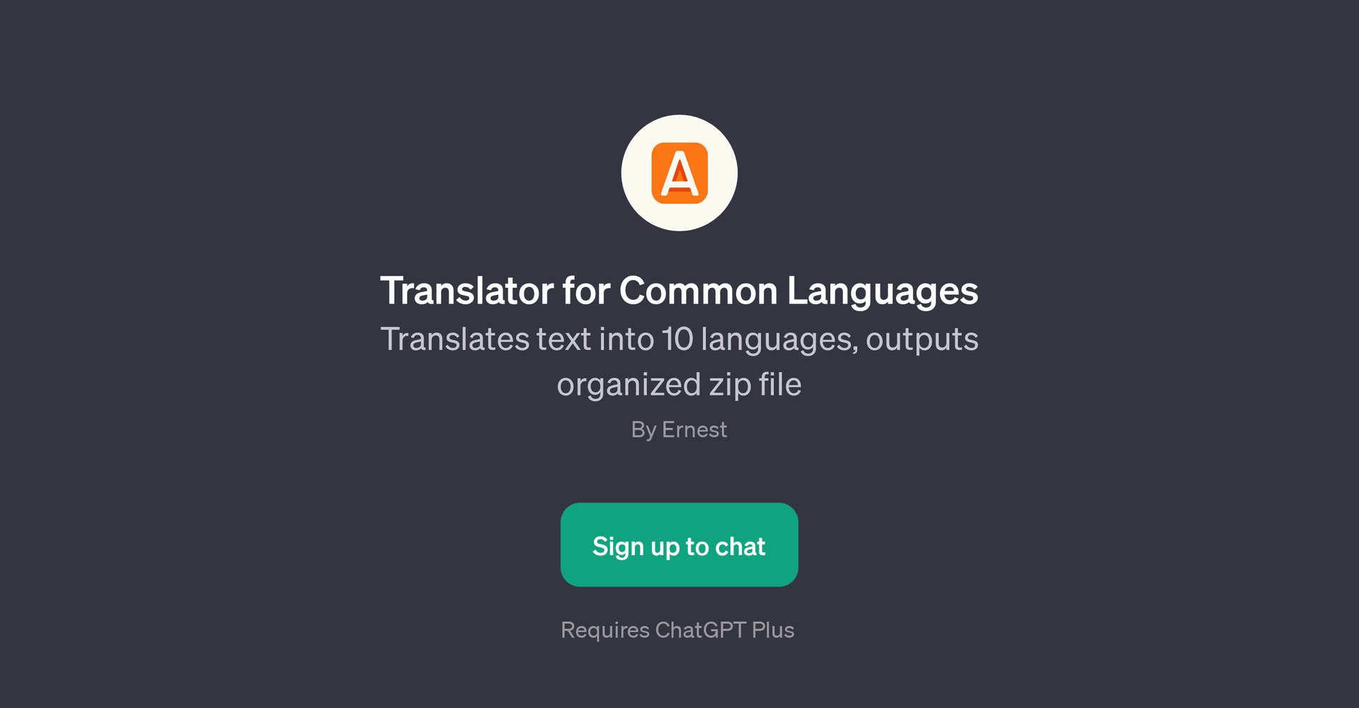 Translator for Common Languages