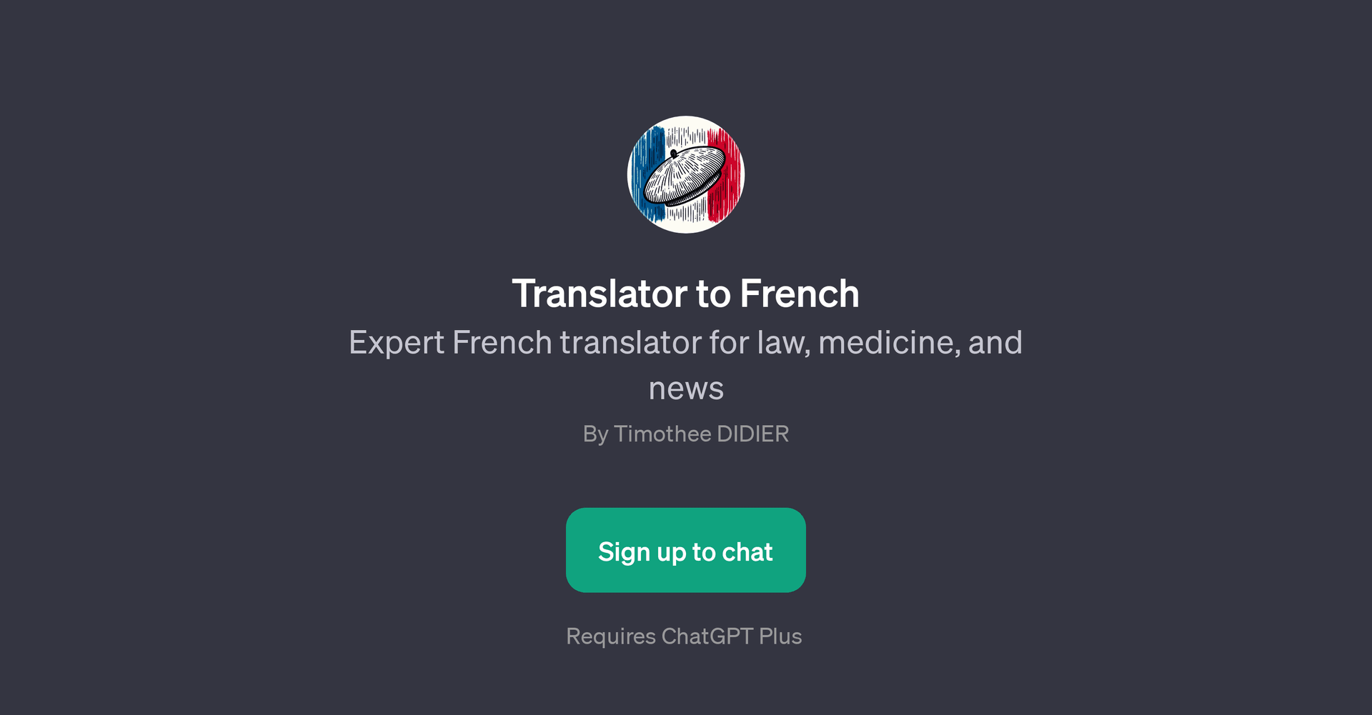 Translator to French