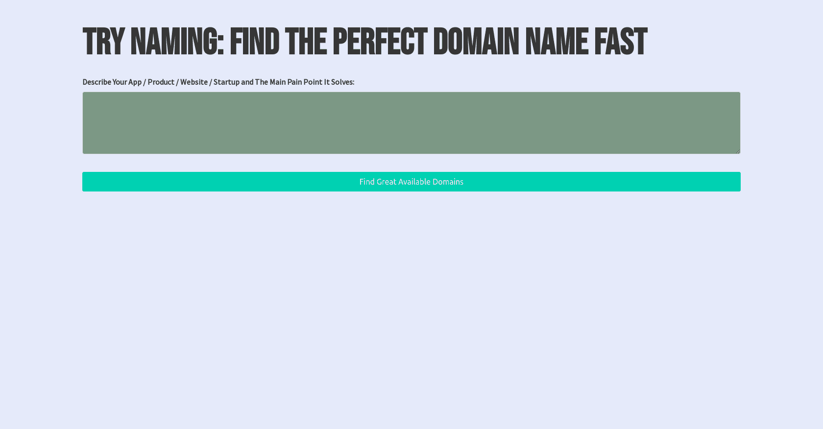 Try Naming