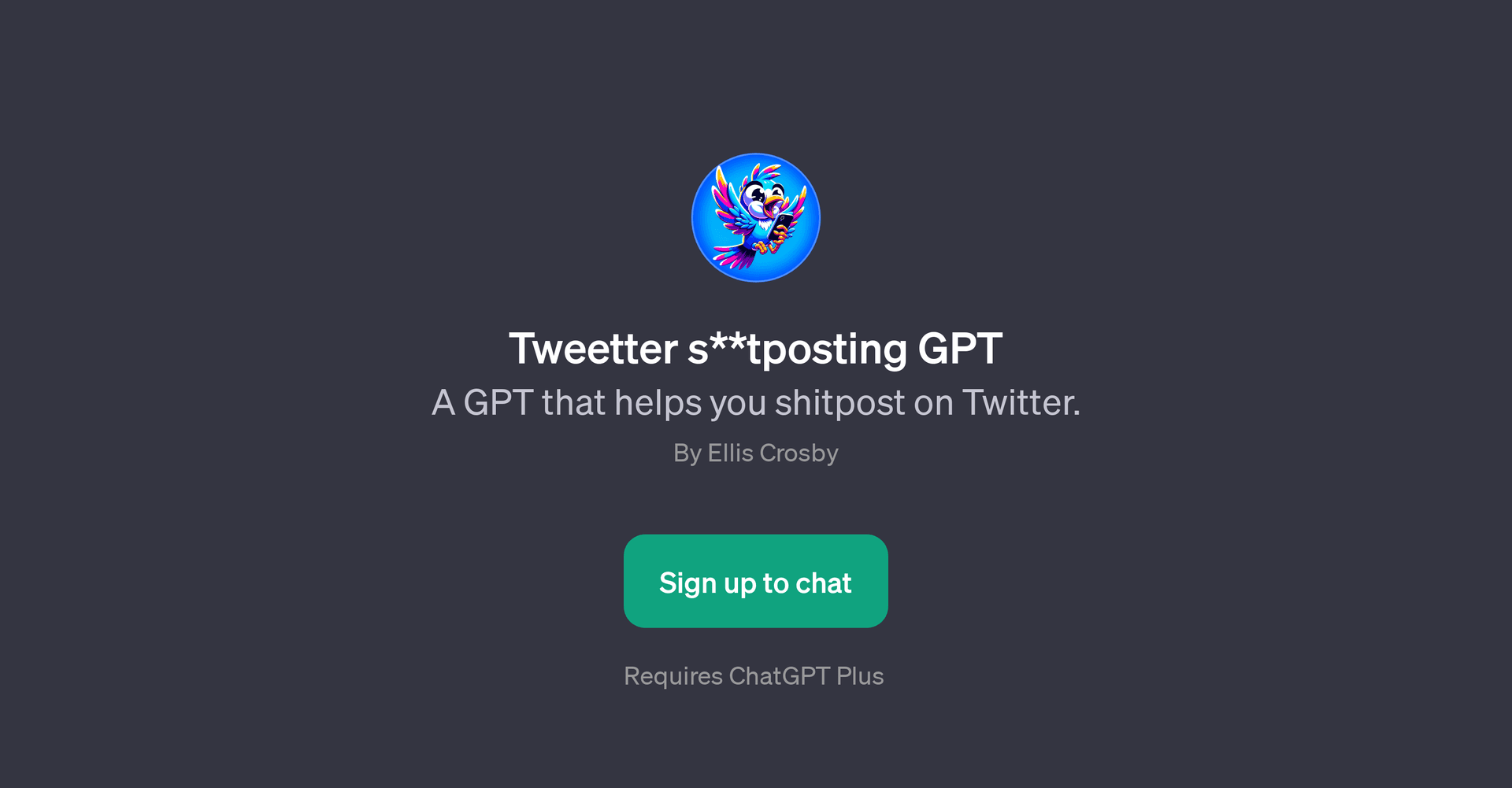 Tweetter S**tposting GPT