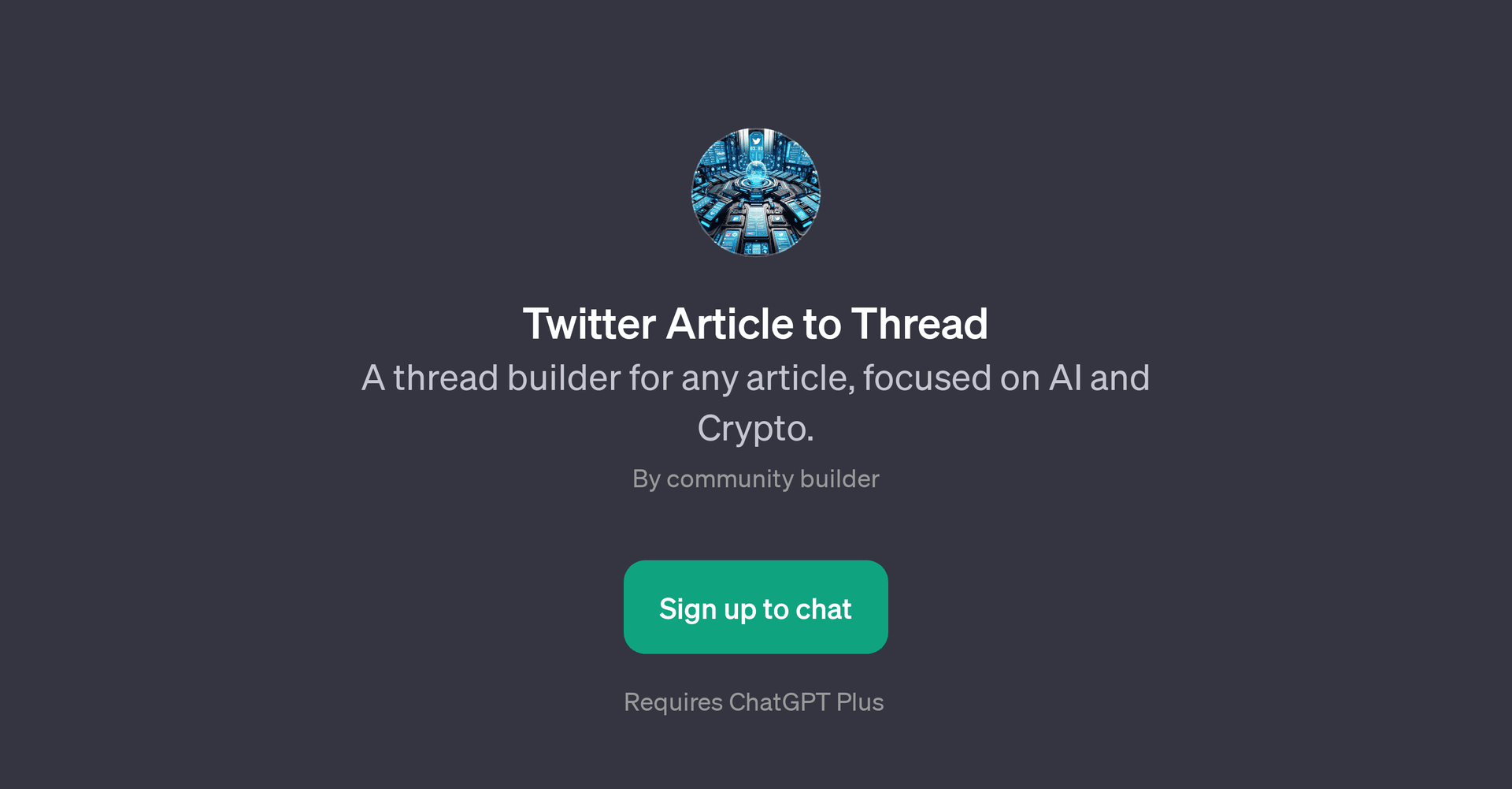 Twitter Article to Thread