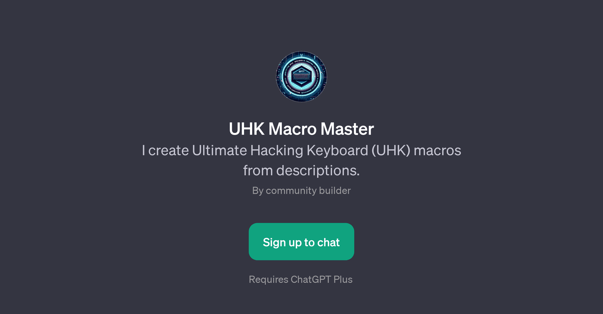 UHK Macro Master