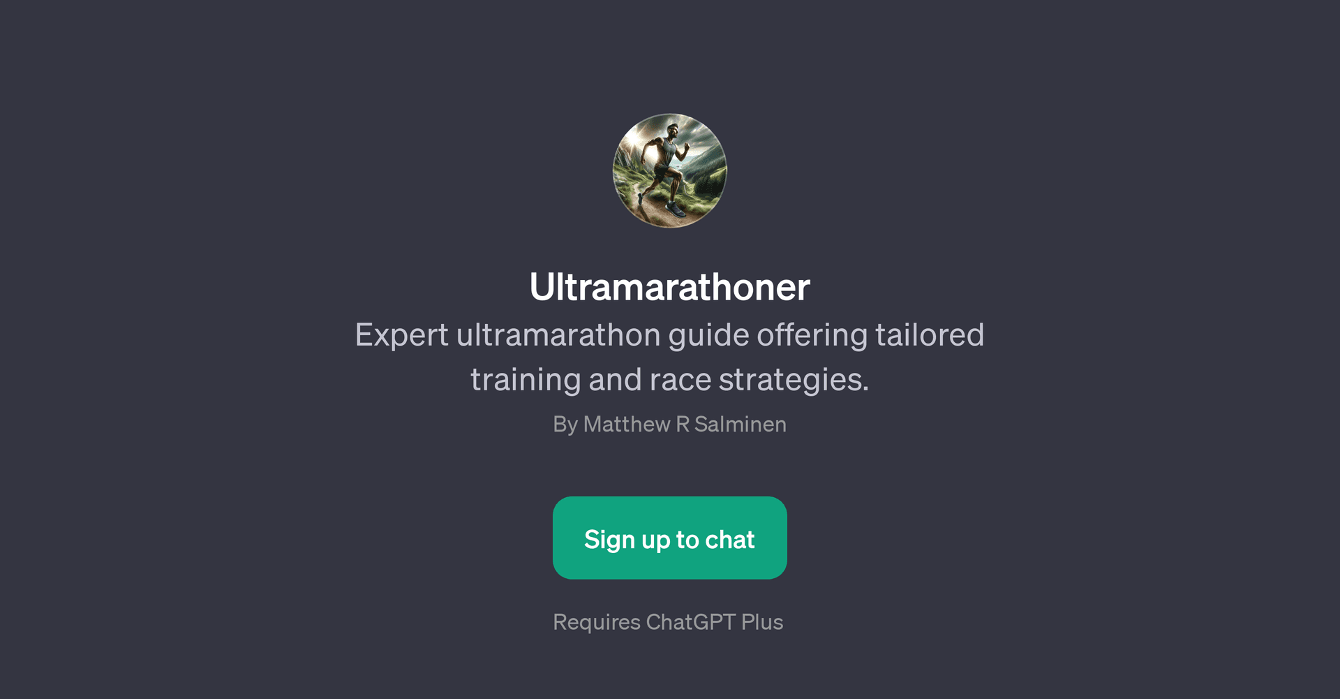 Ultramarathoner