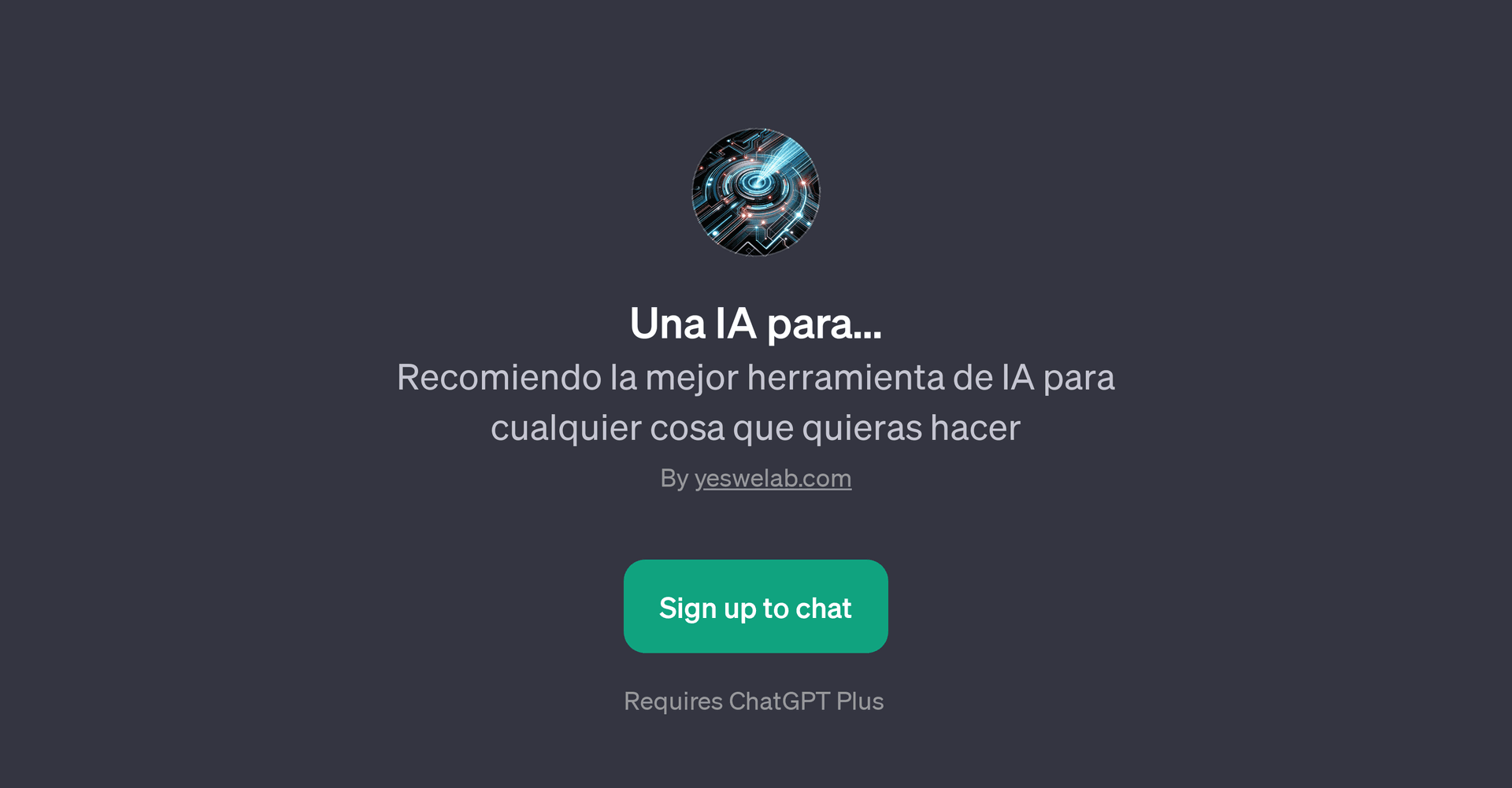 Una IA para...
