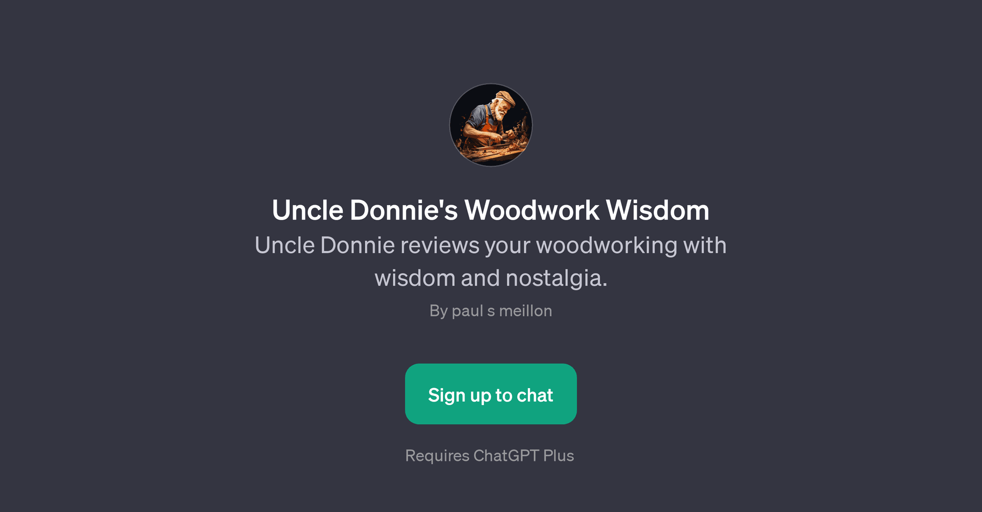 Uncle Donnie's Woodwork Wisdom