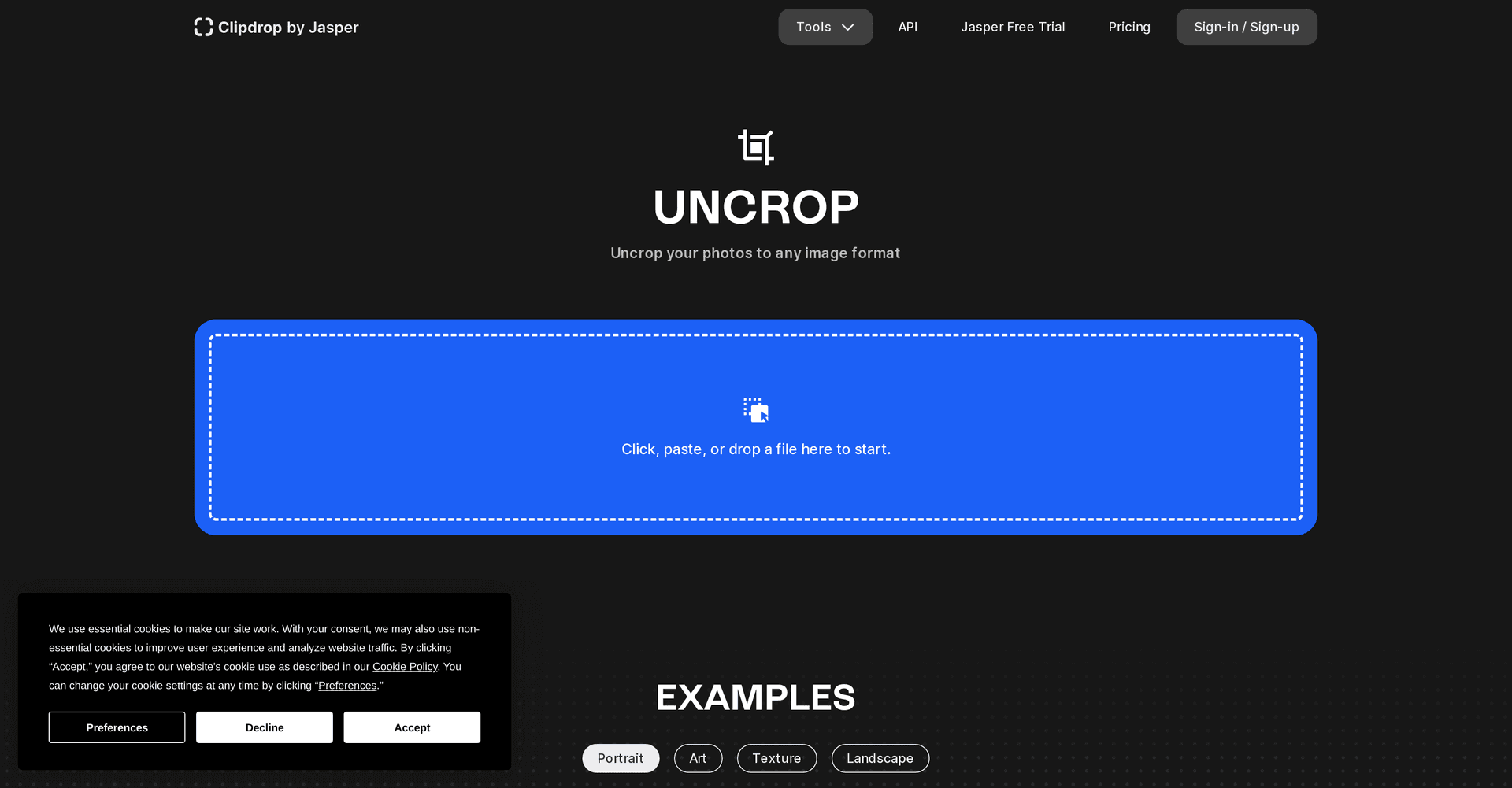 Uncrop by Stability AI