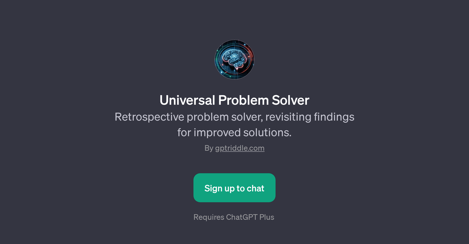 Universal Problem Solver