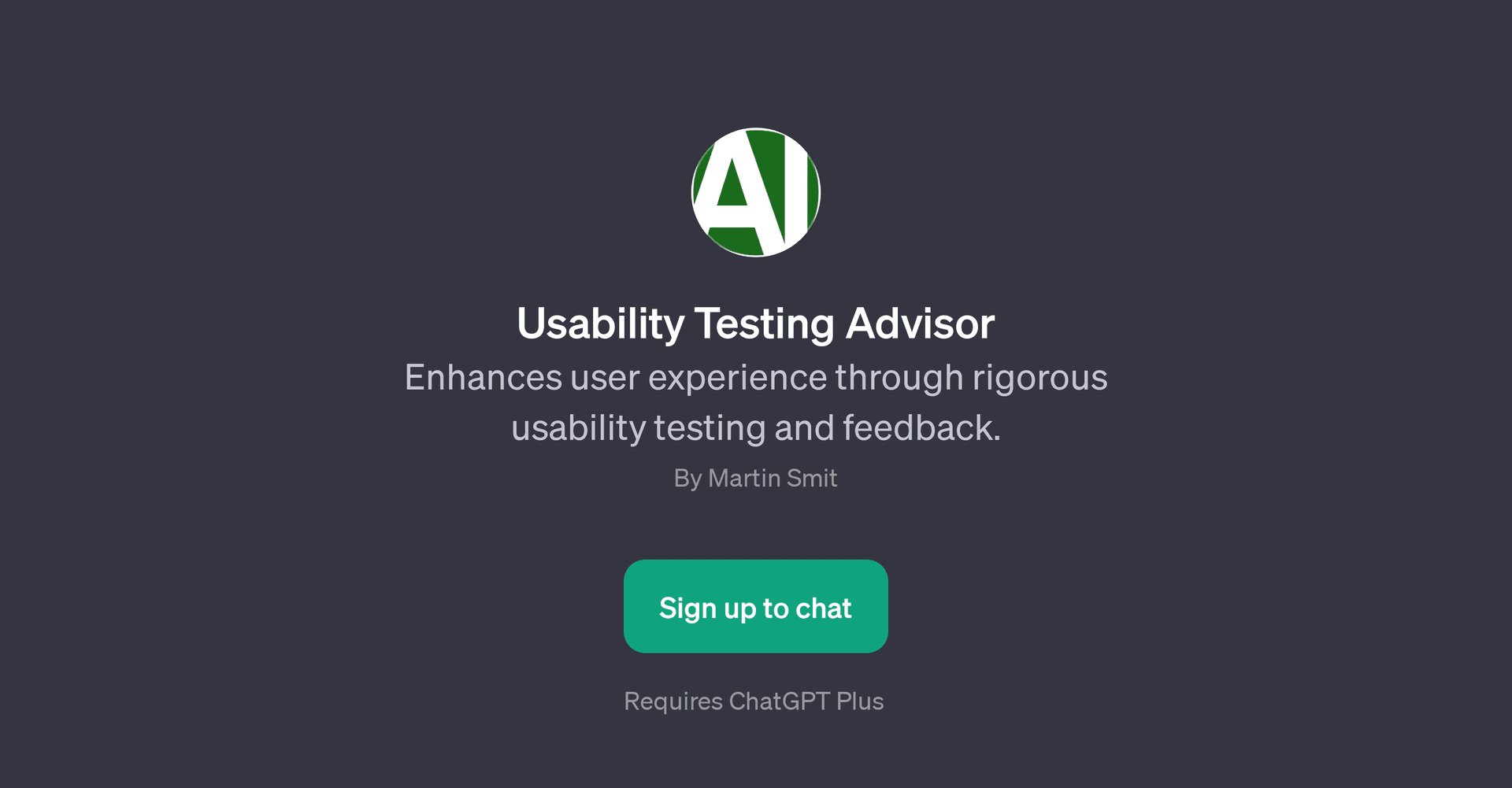 Usability Testing Advisor