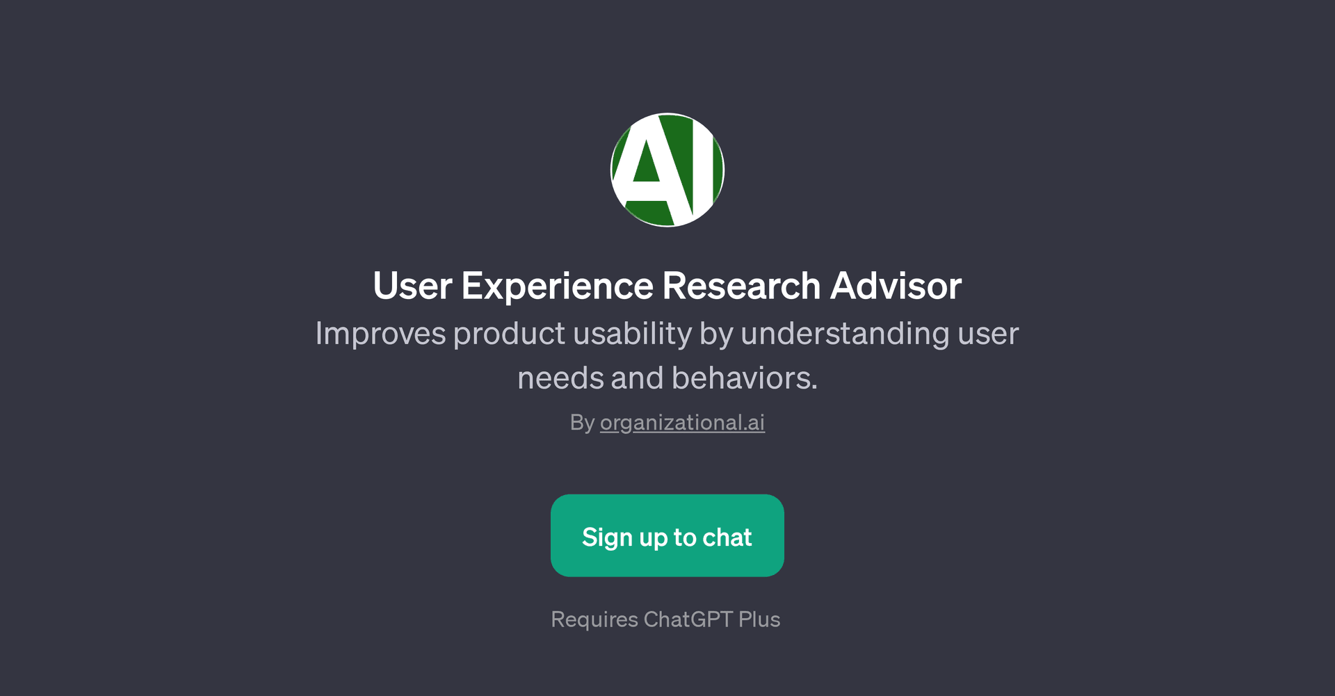 User Experience Research Advisor