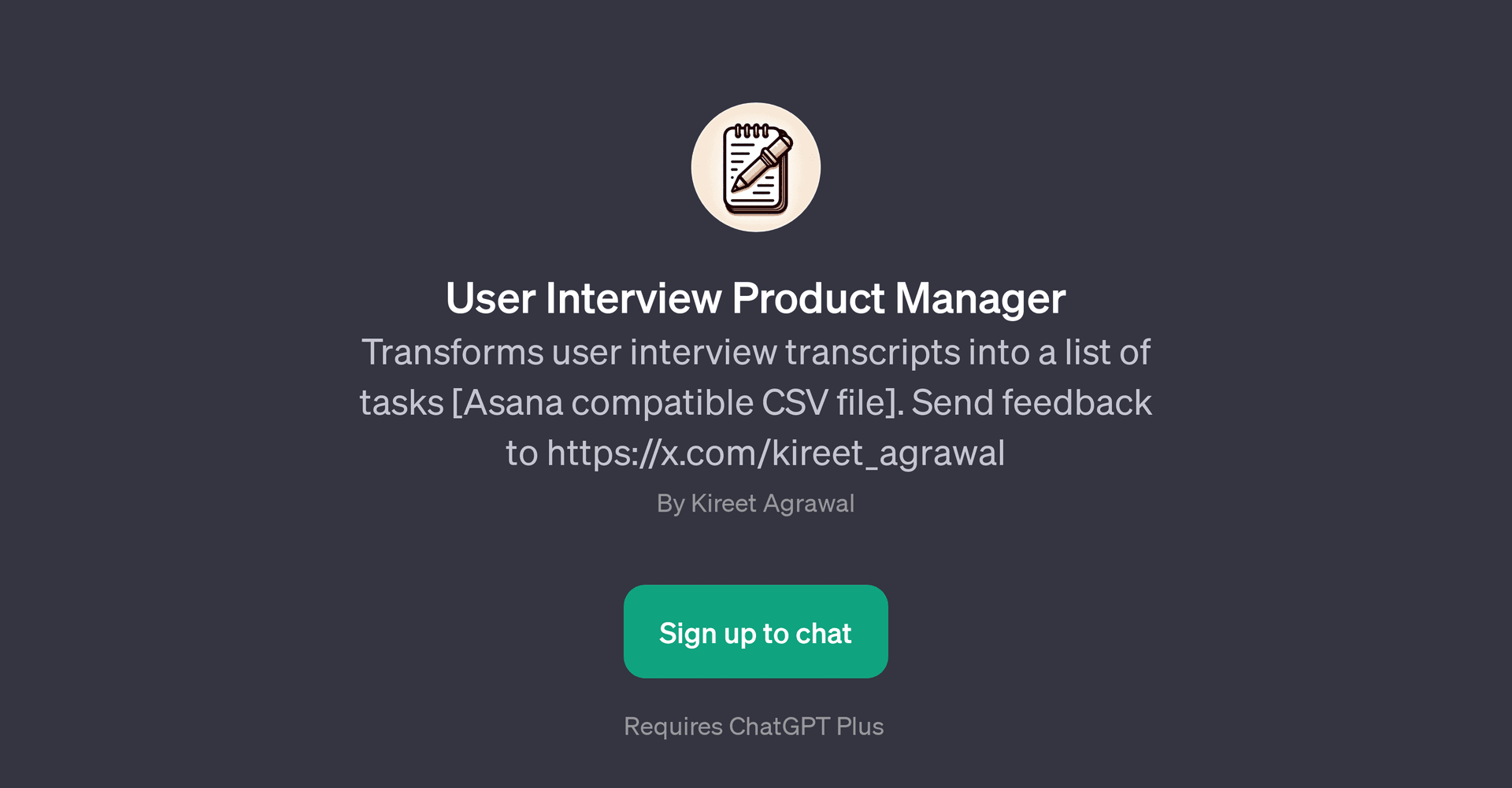 User Interview Product Manager