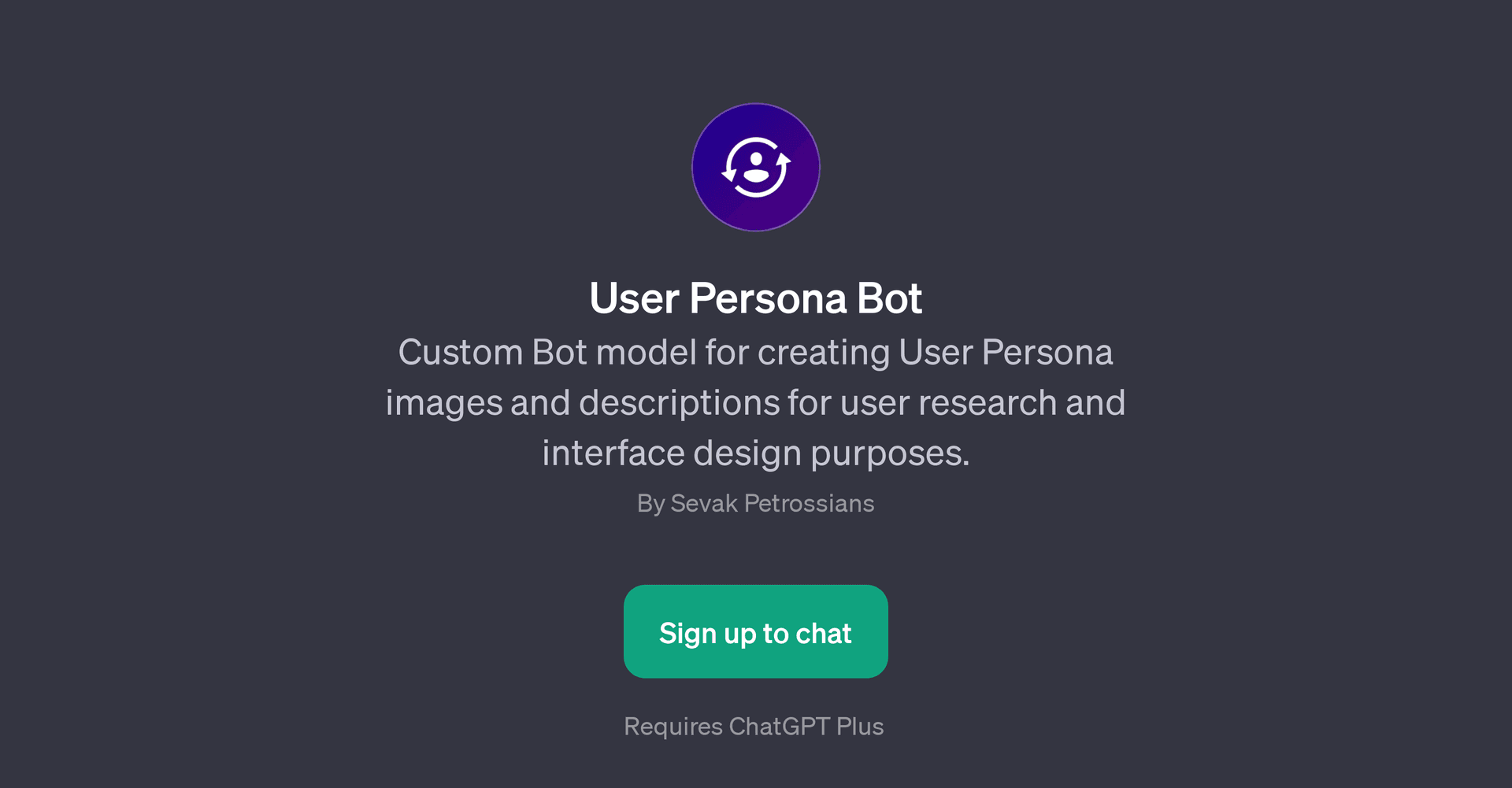 User Persona Bot