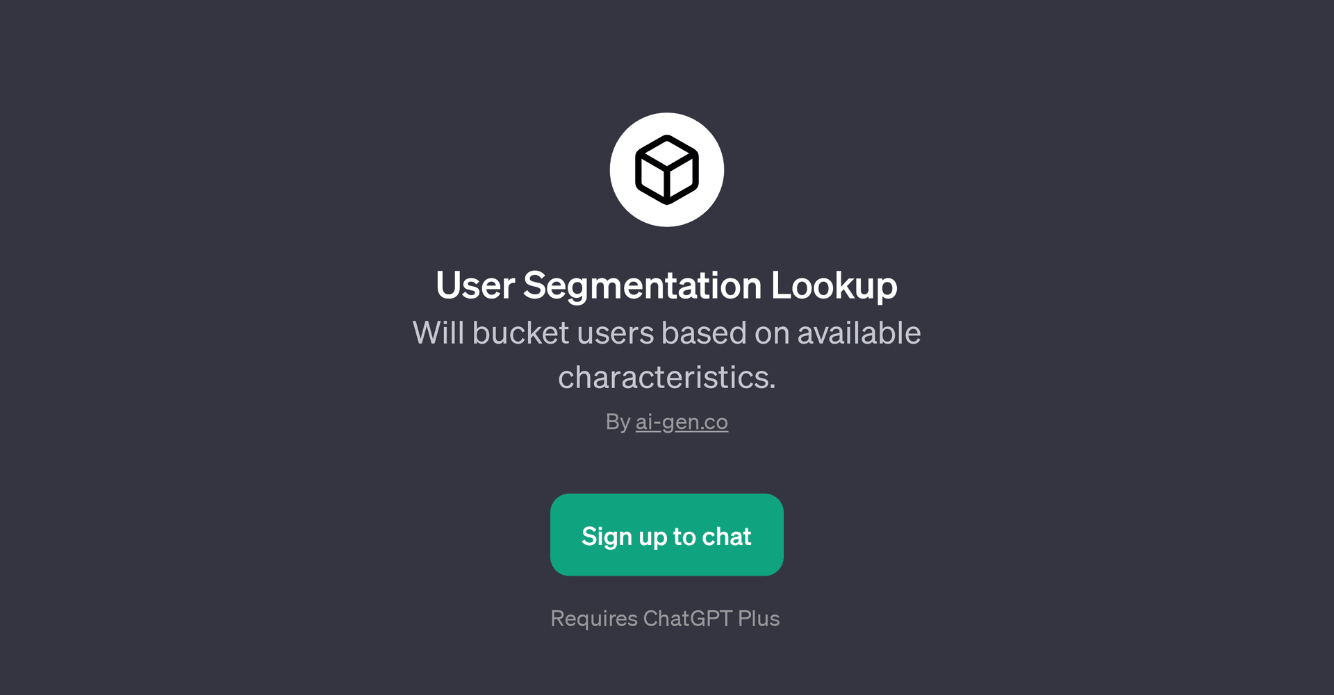 User Segmentation Lookup