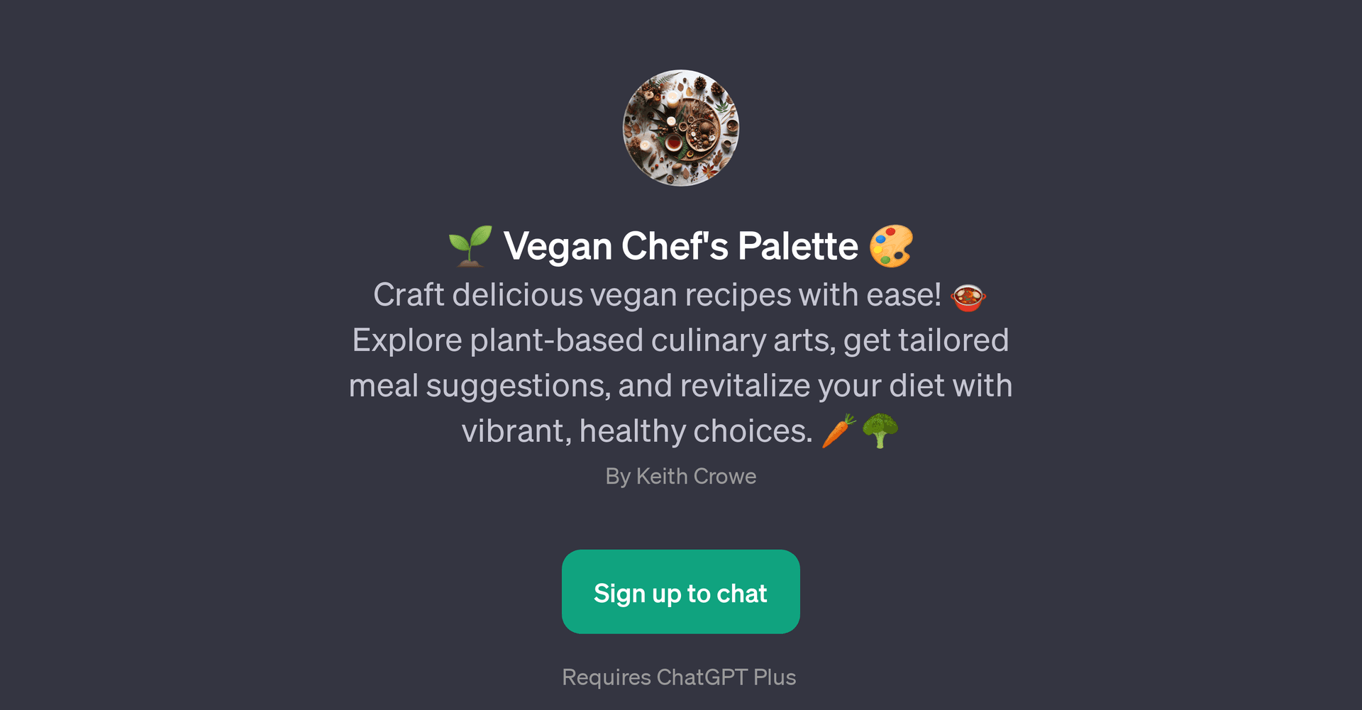 Vegan Chef's Palette