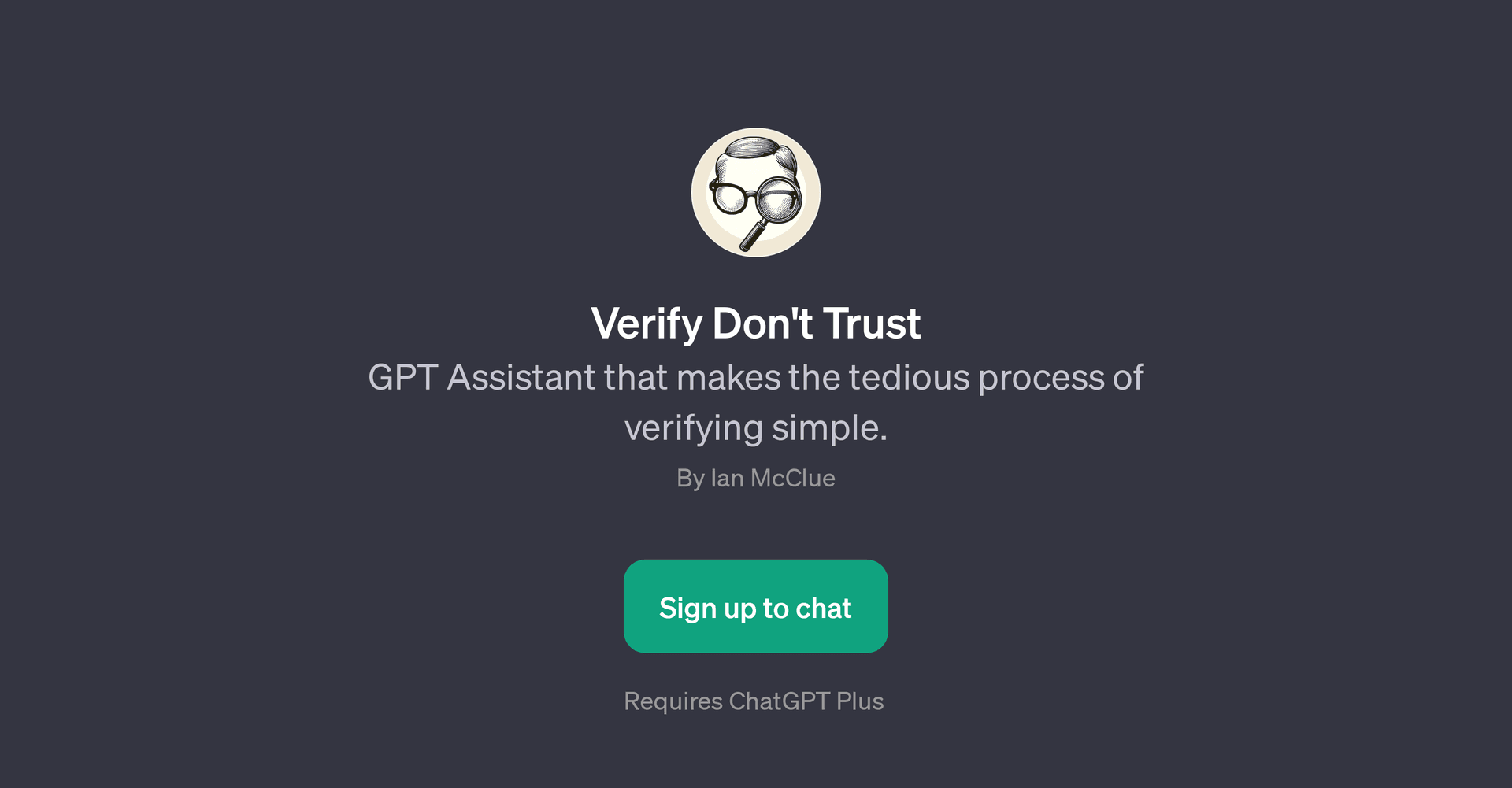Verify Don't Trust