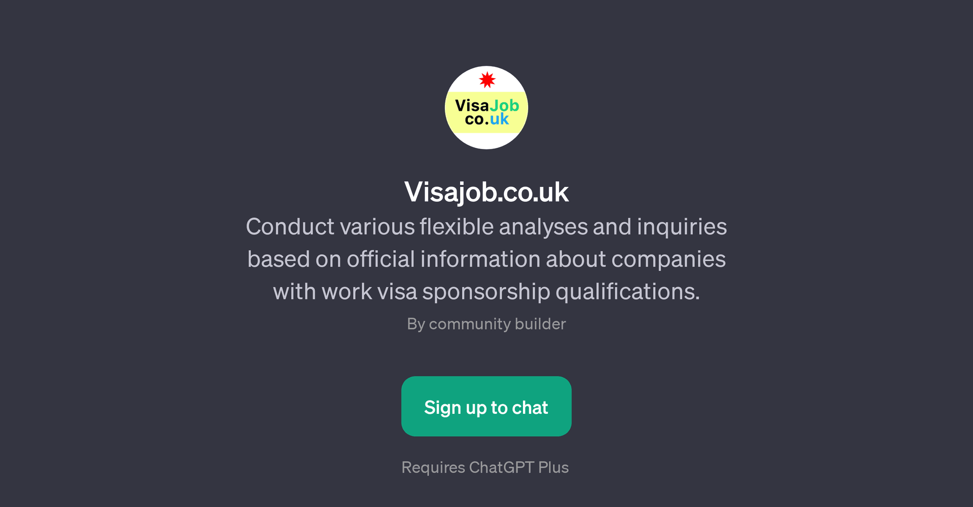 Visajob.co.uk GPT