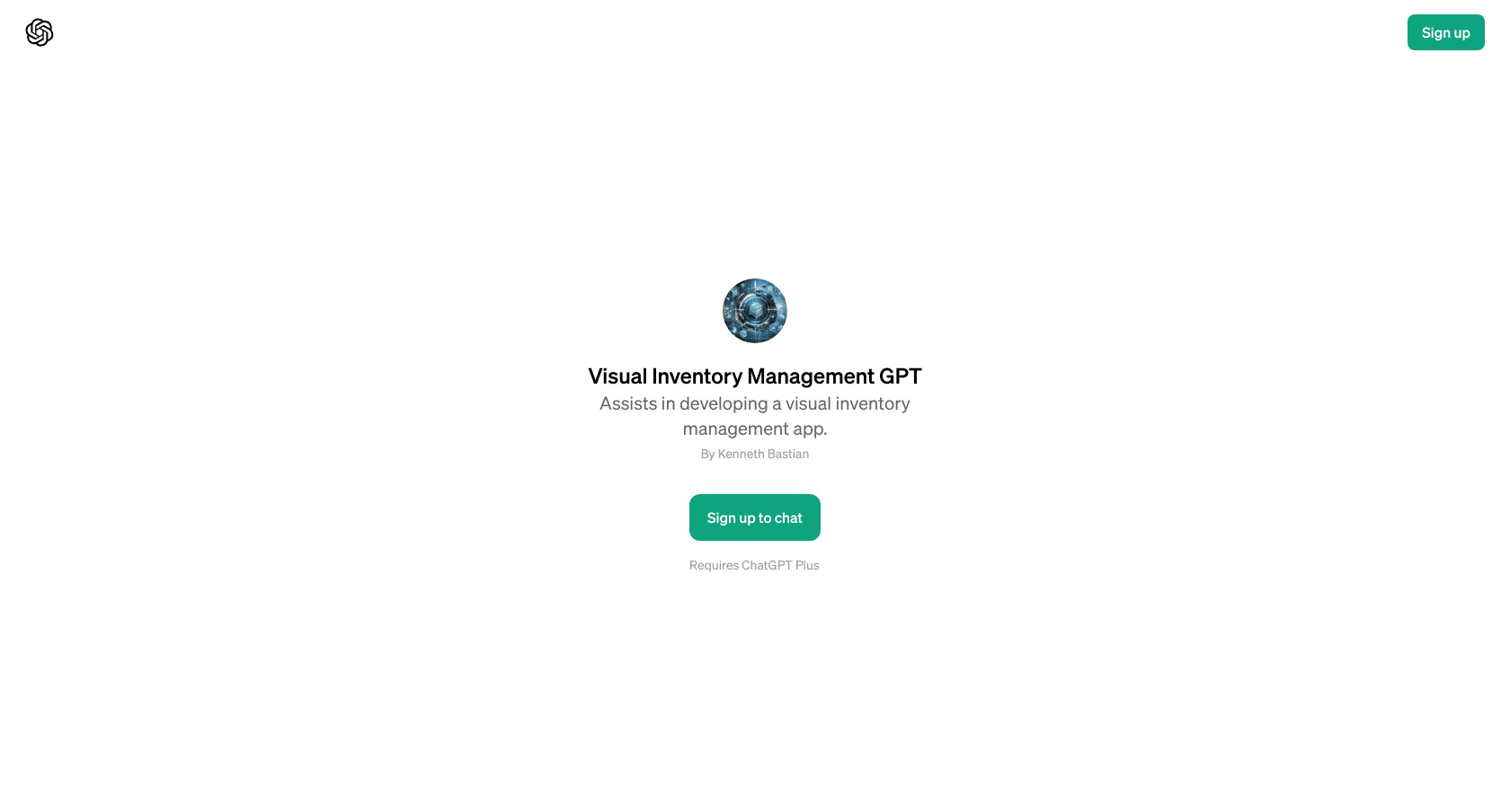 Visual Inventory Management GPT