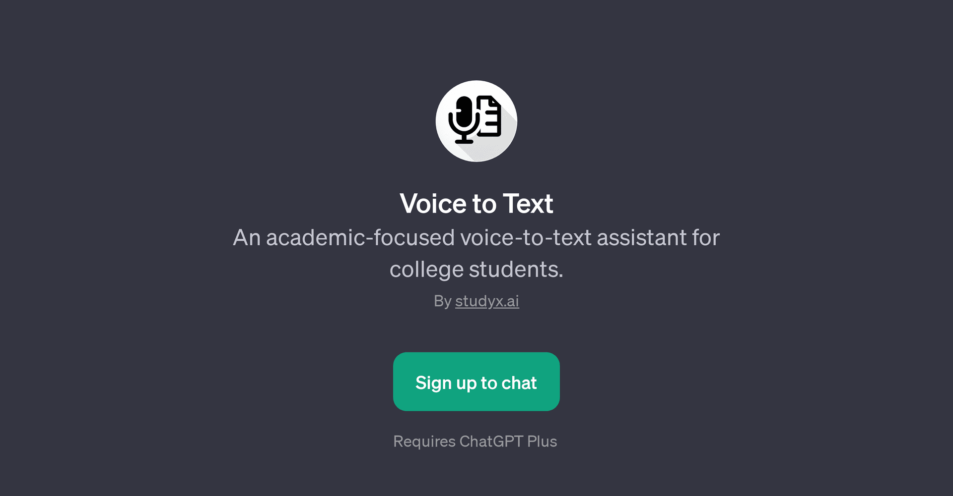 Voice to Text
