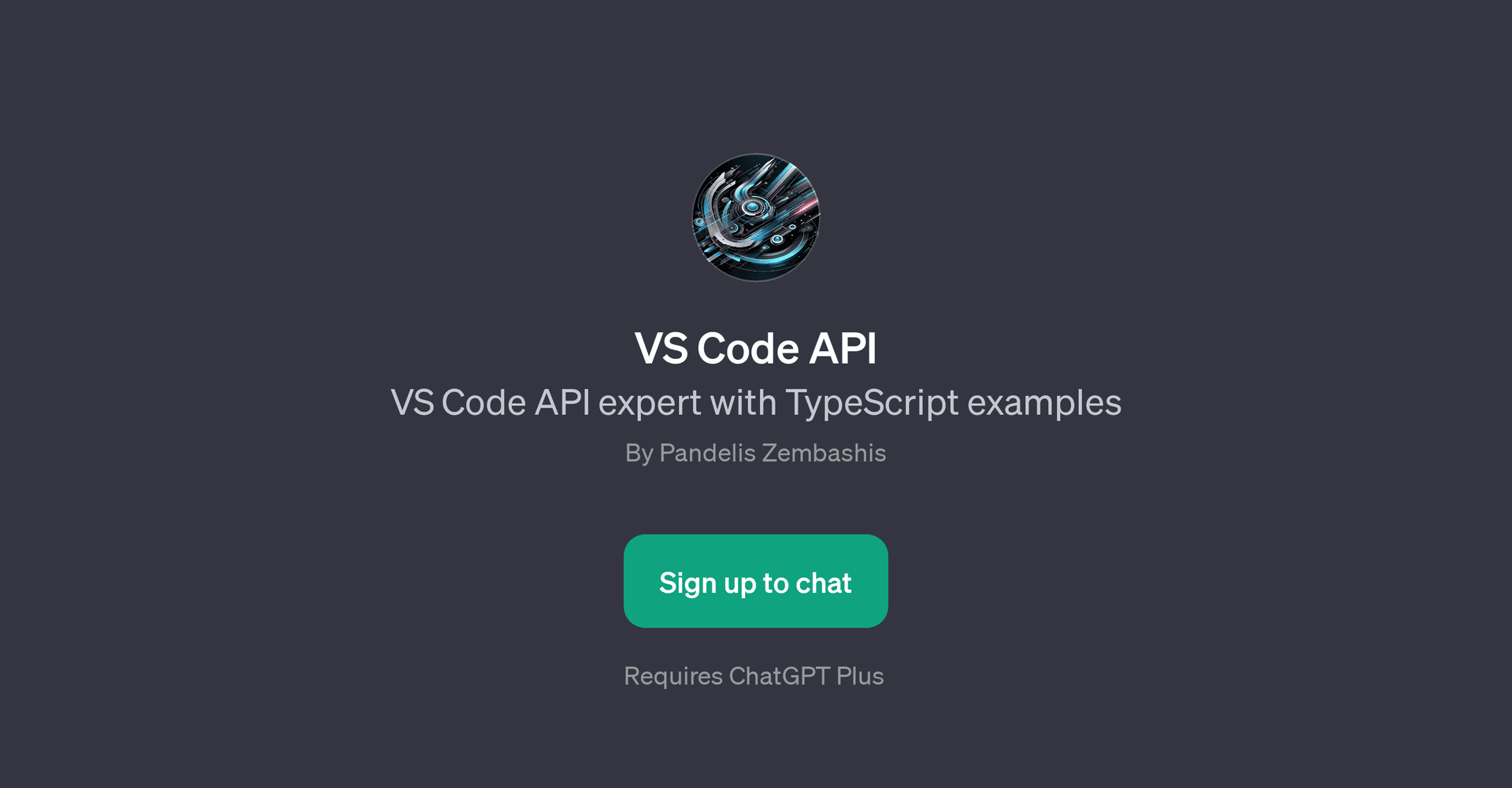 VS Code API GPT