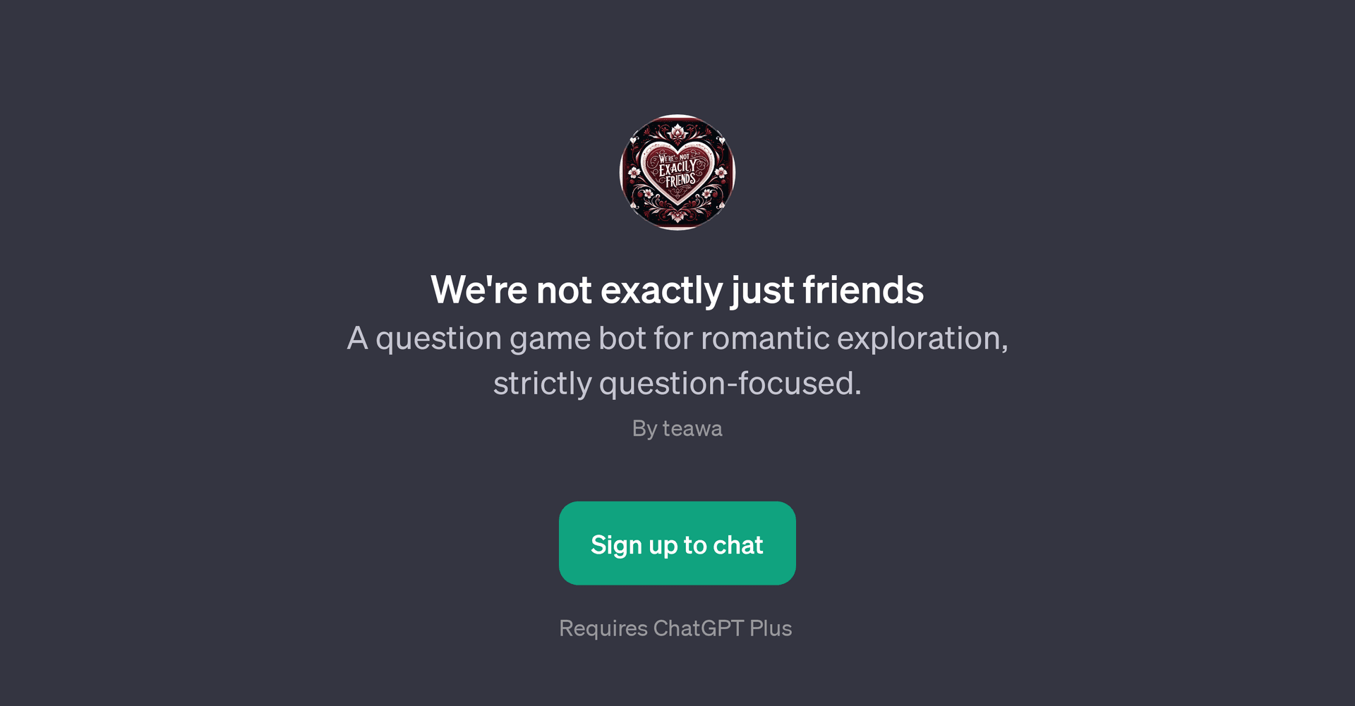 We're not exactly just friends
