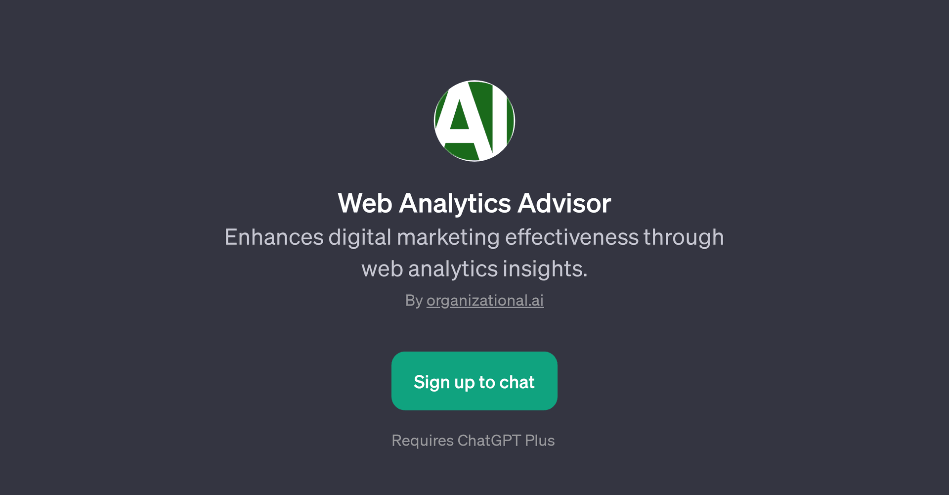 Web Analytics Advisor