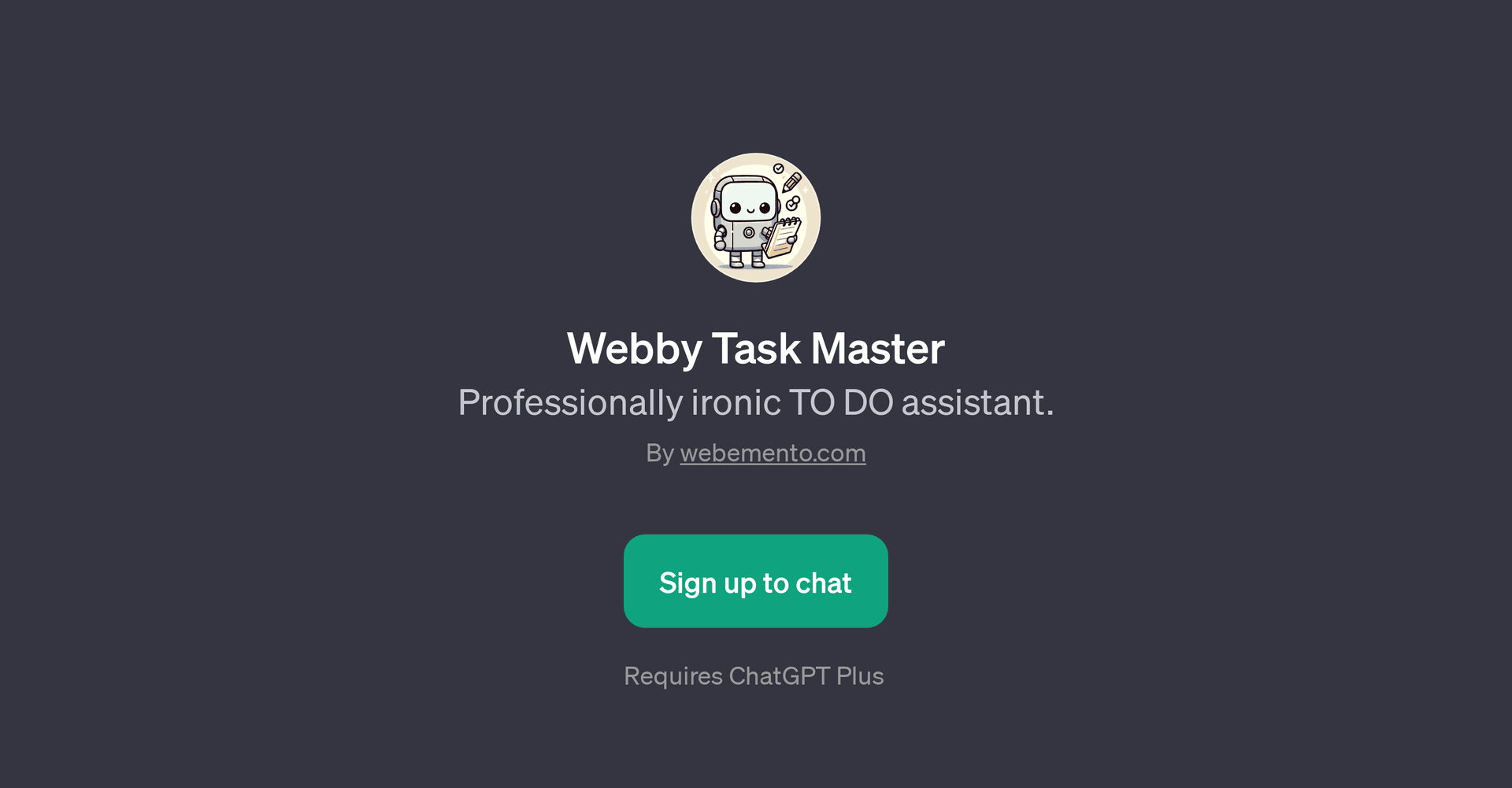 Webby Task Master