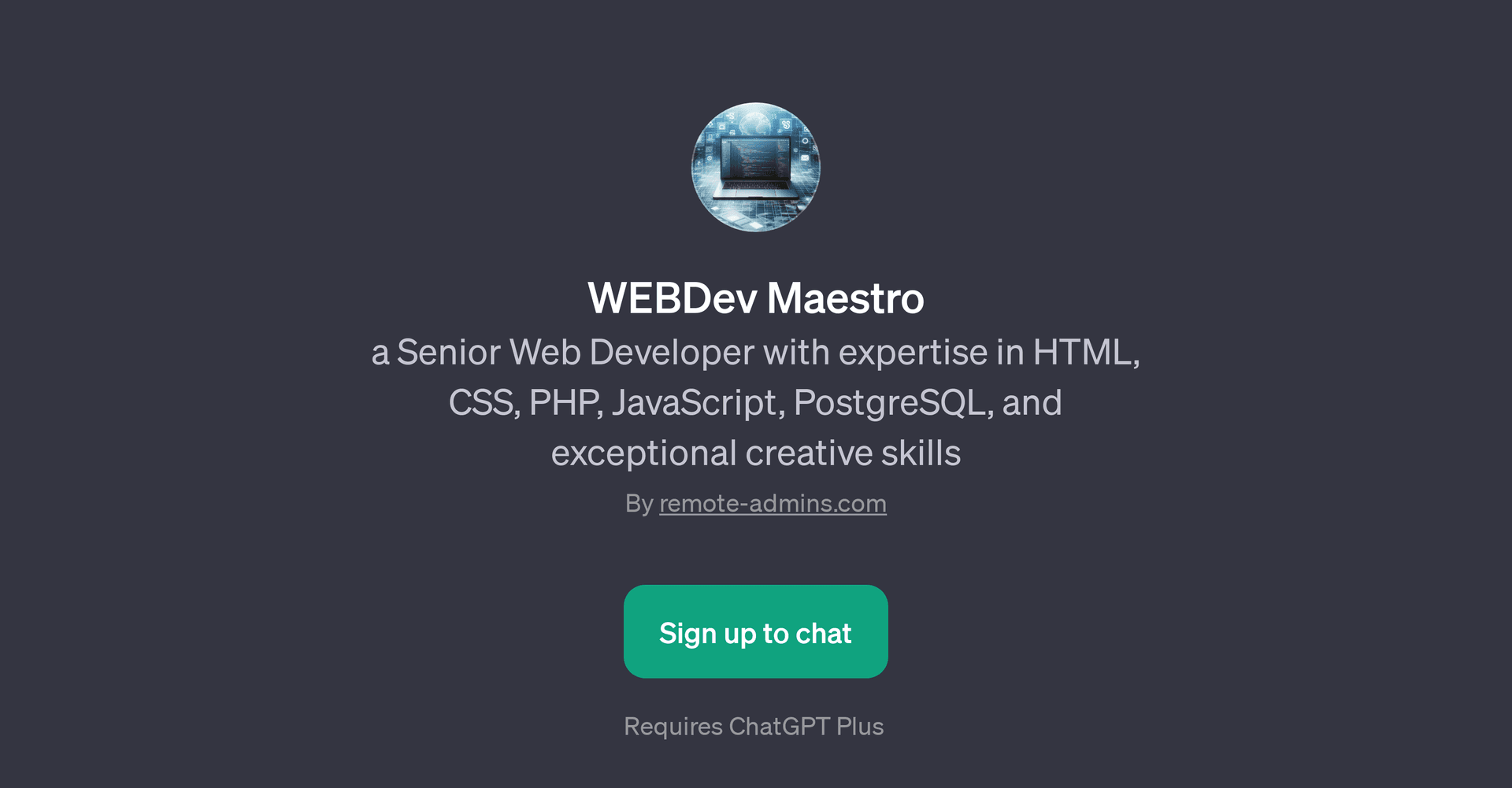 WEBDev Maestro