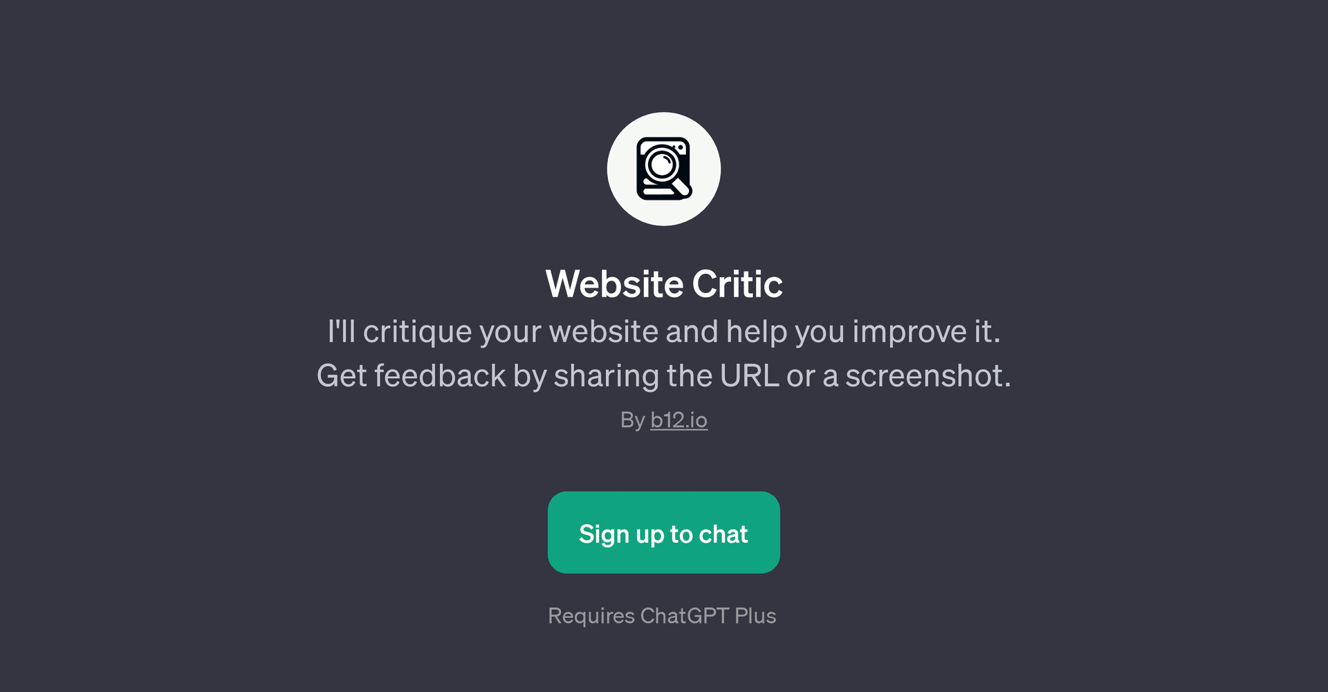 Website Critic