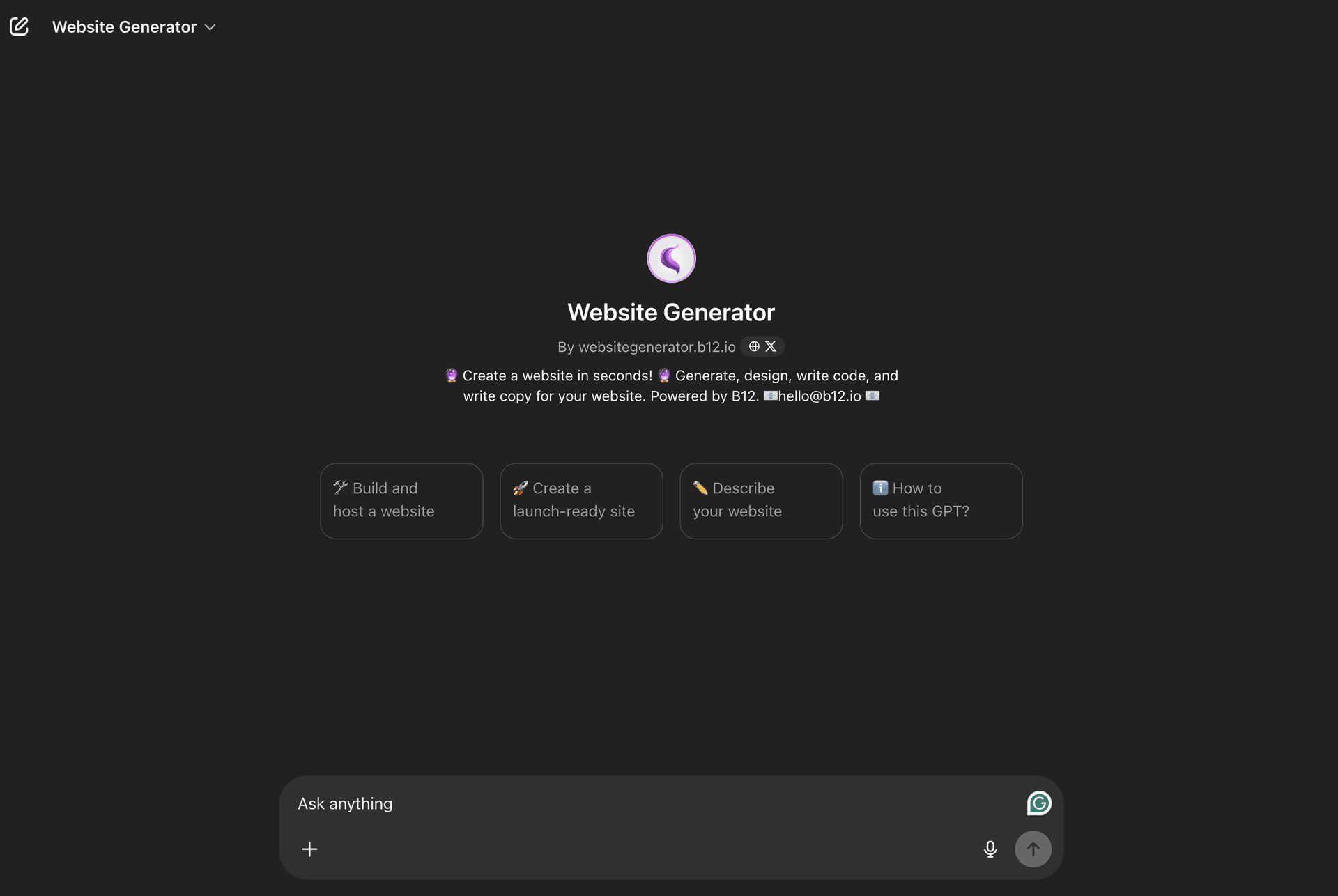 Website Generator