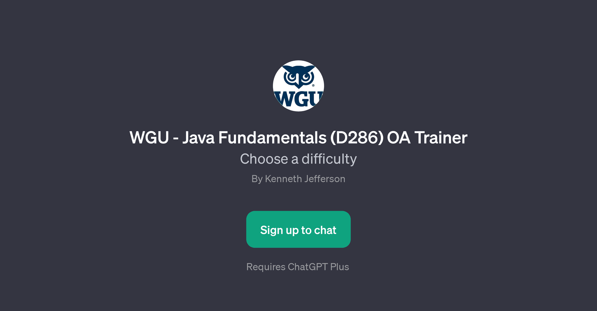 WGU - Java Fundamentals (D286) OA Trainer