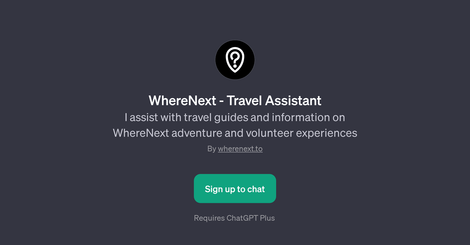 WhereNext - Travel Assistant