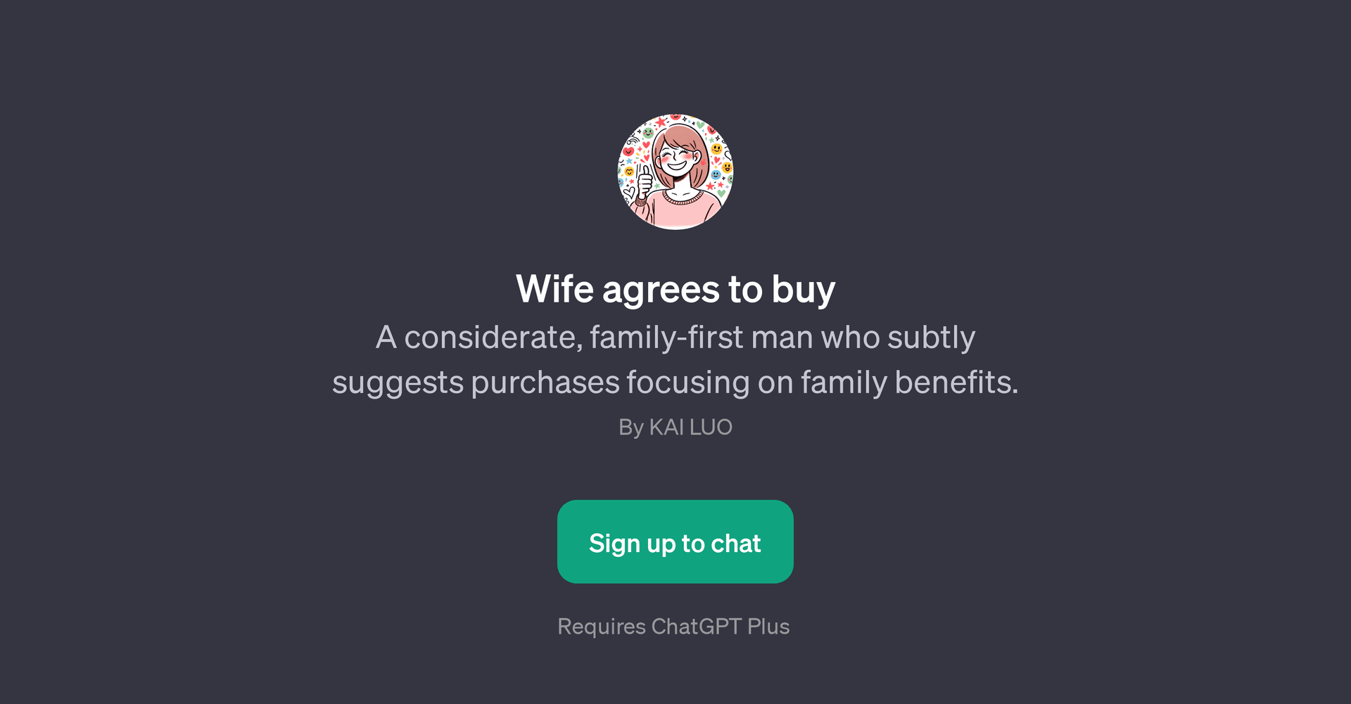 Wife agrees to buy