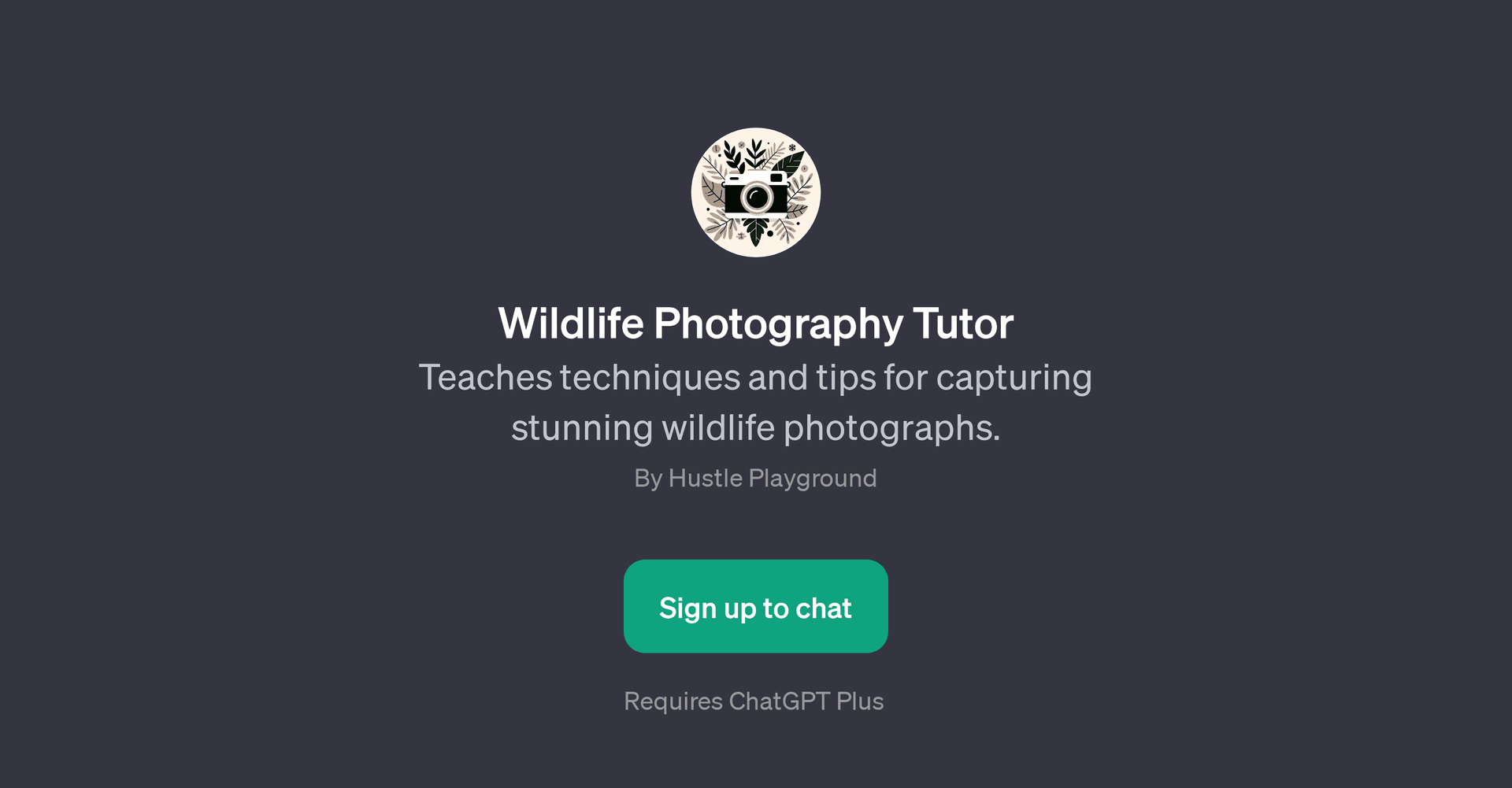 Wildlife Photography Tutor