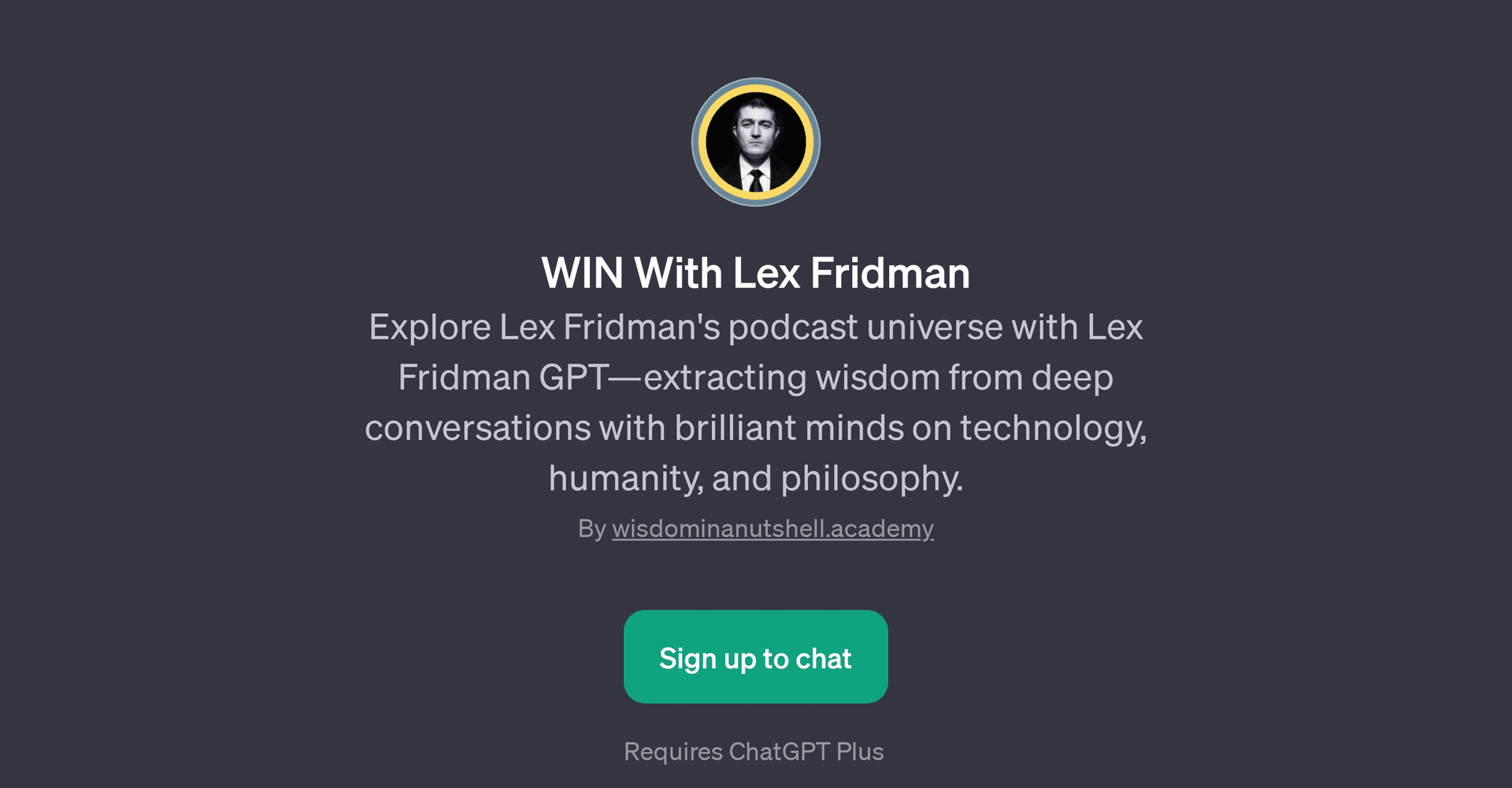 WIN With Lex Fridman