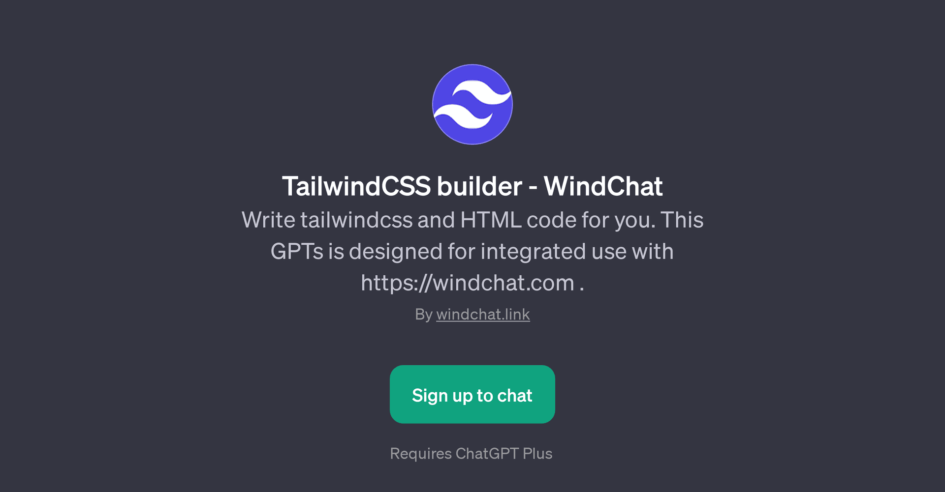 WindChat - TailwindCSS Builder
