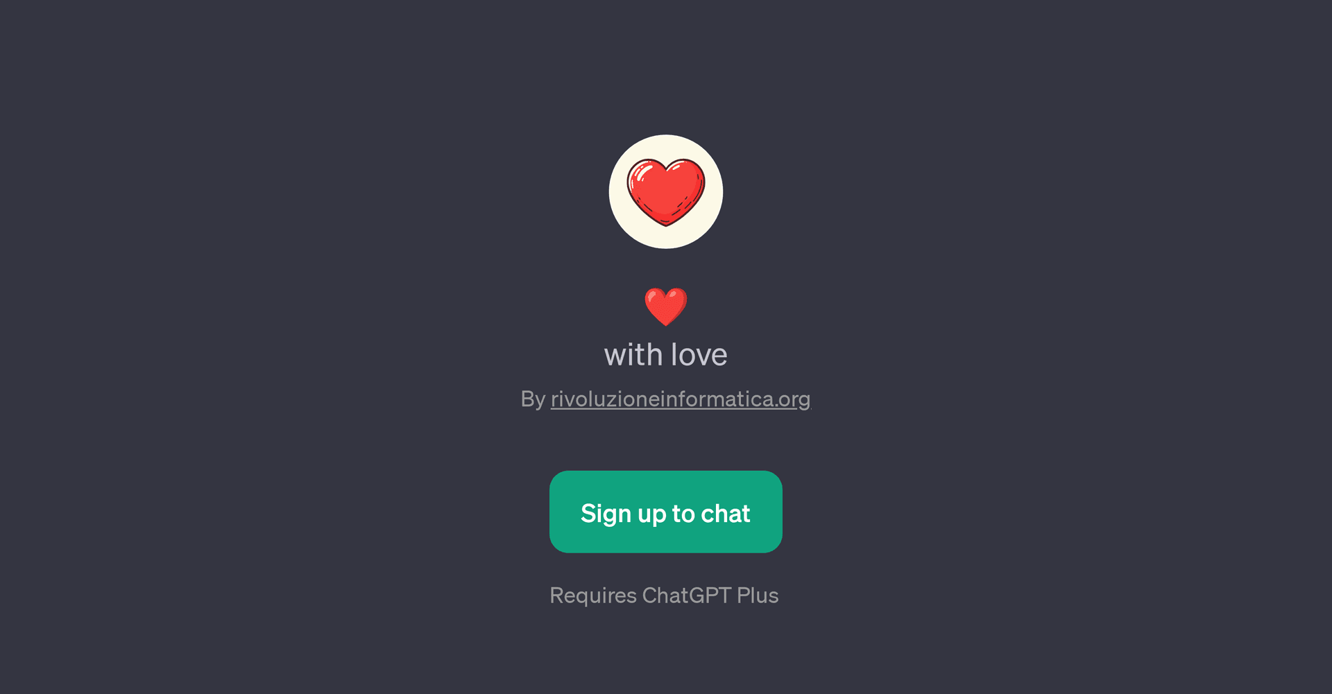 with loveChatGPT