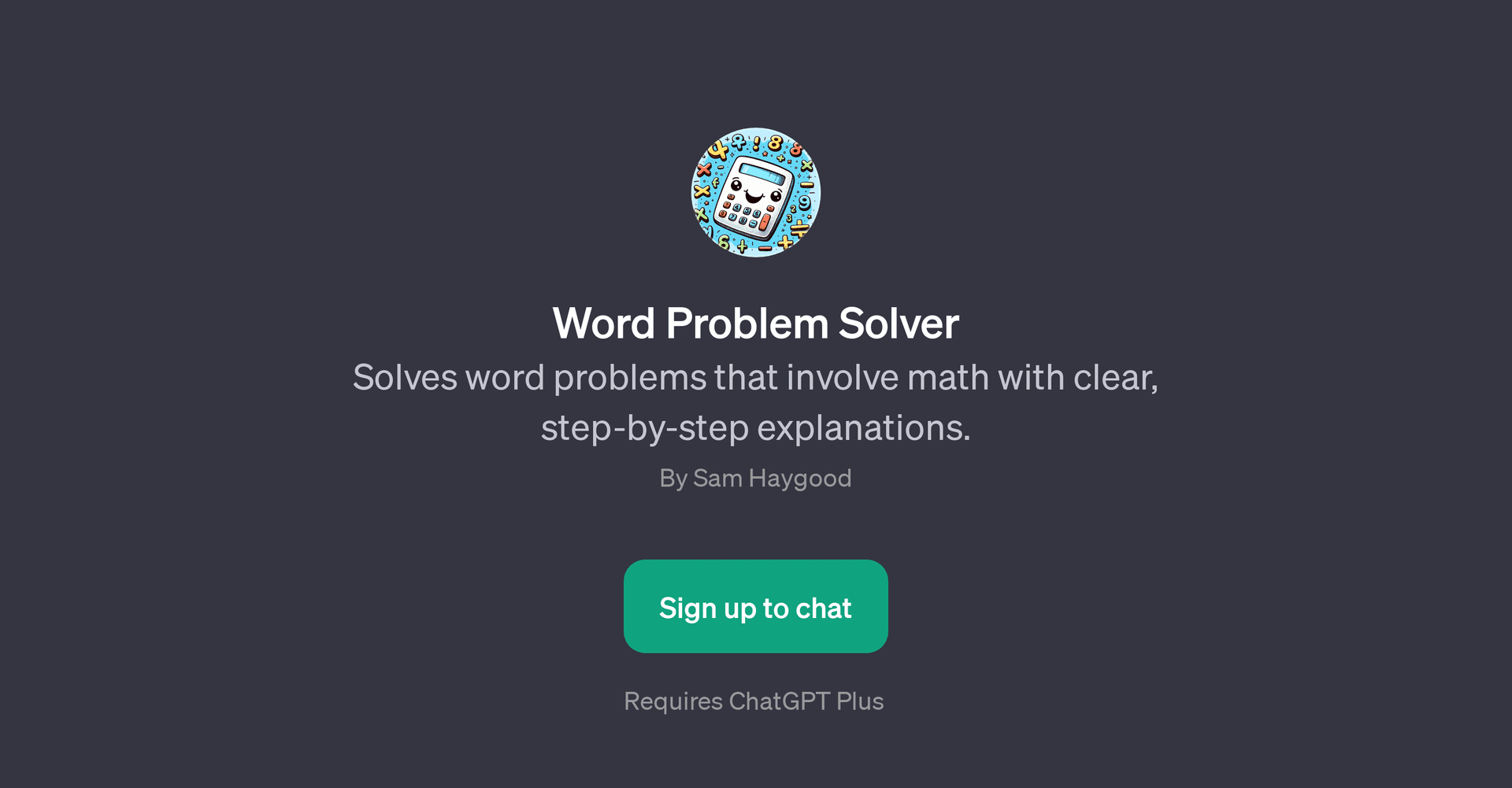 Word Problem Solver