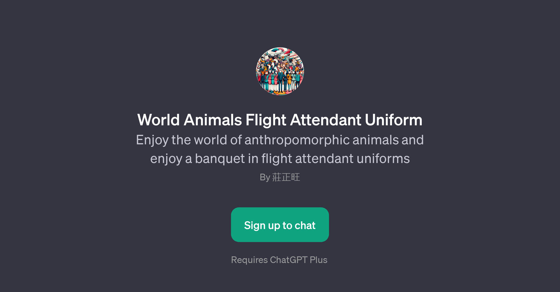 World Animals Flight Attendant Uniform