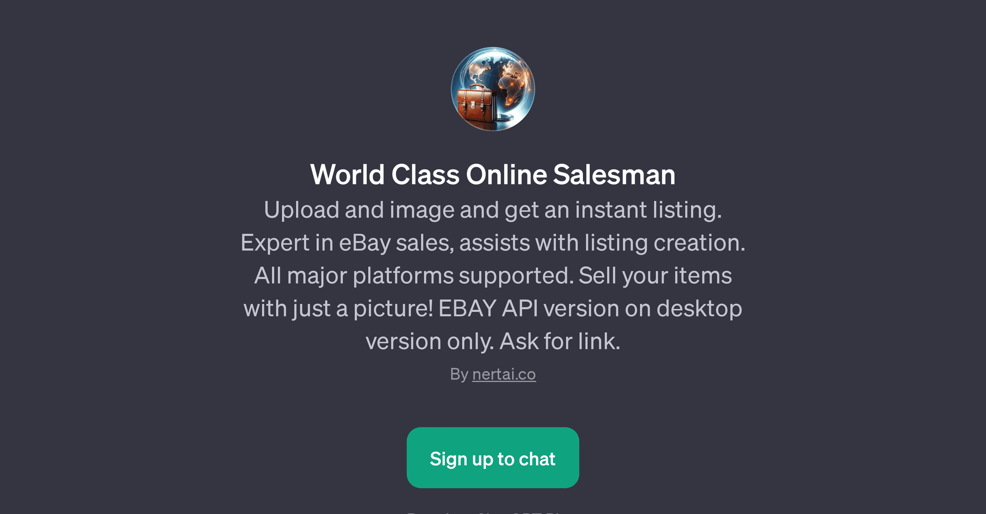 World Class Online Salesman