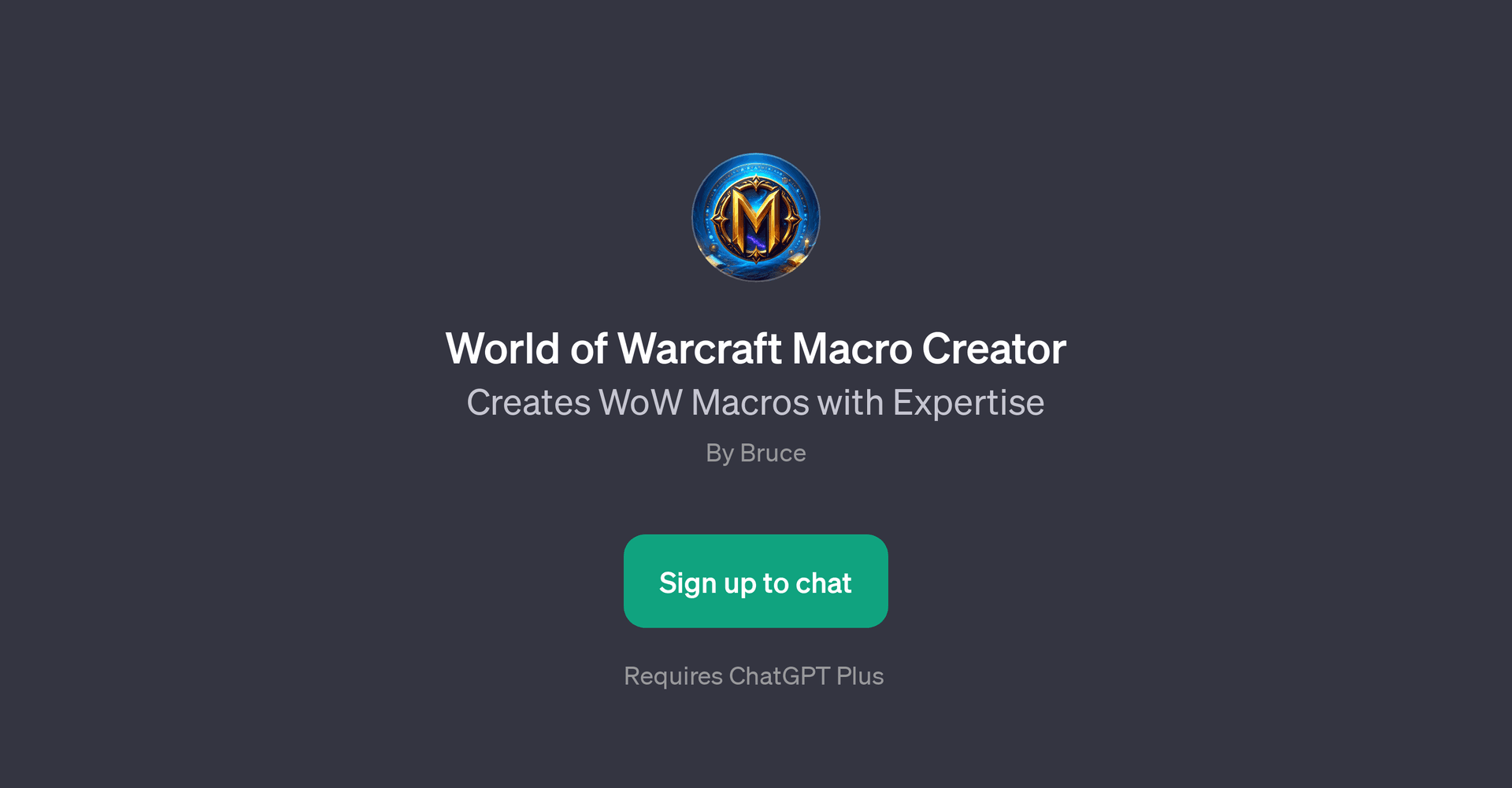 World of Warcraft Macro Creator