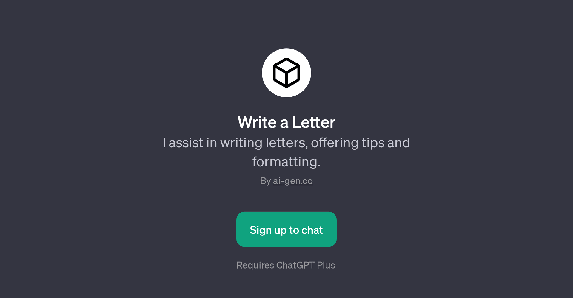 Write a Letter