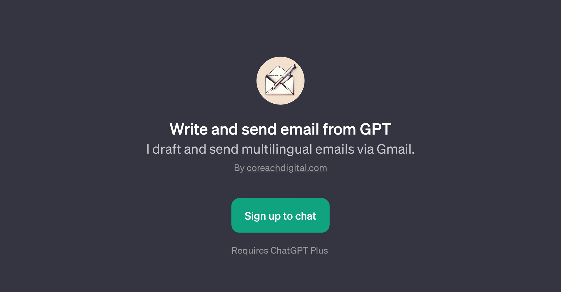 Write and send email from GPT