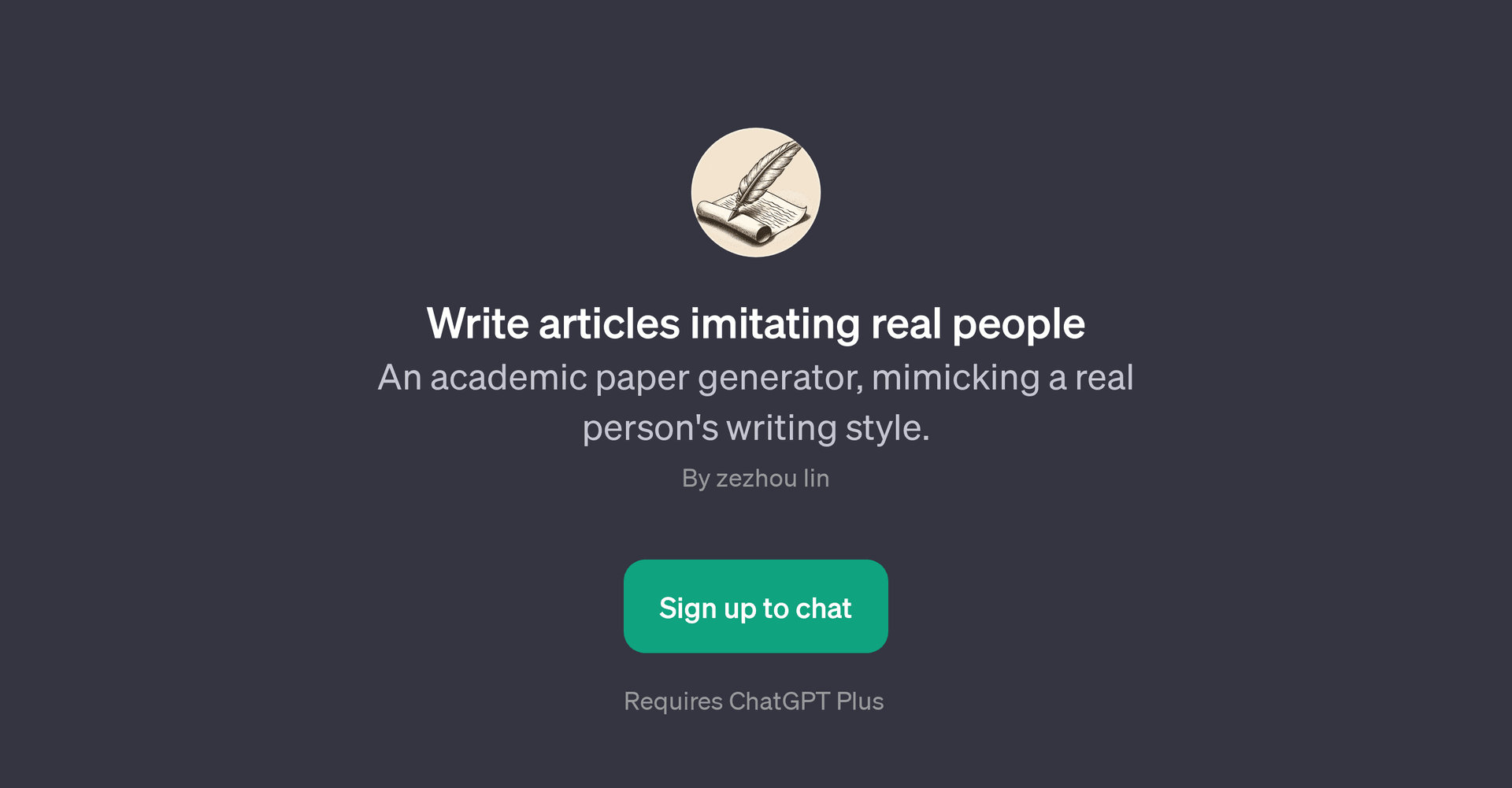 Write Articles Imitating Real People