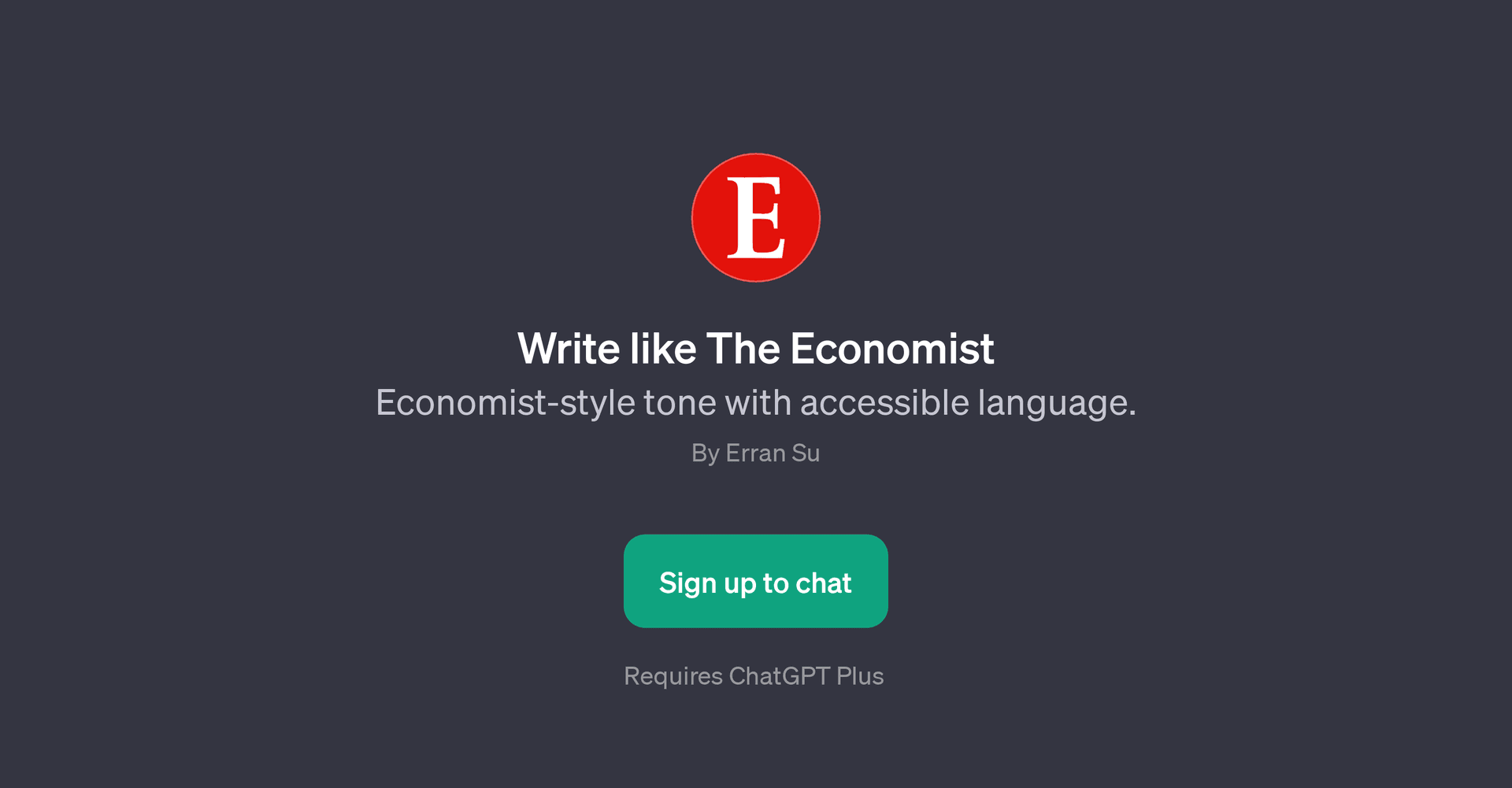 Write like The Economist