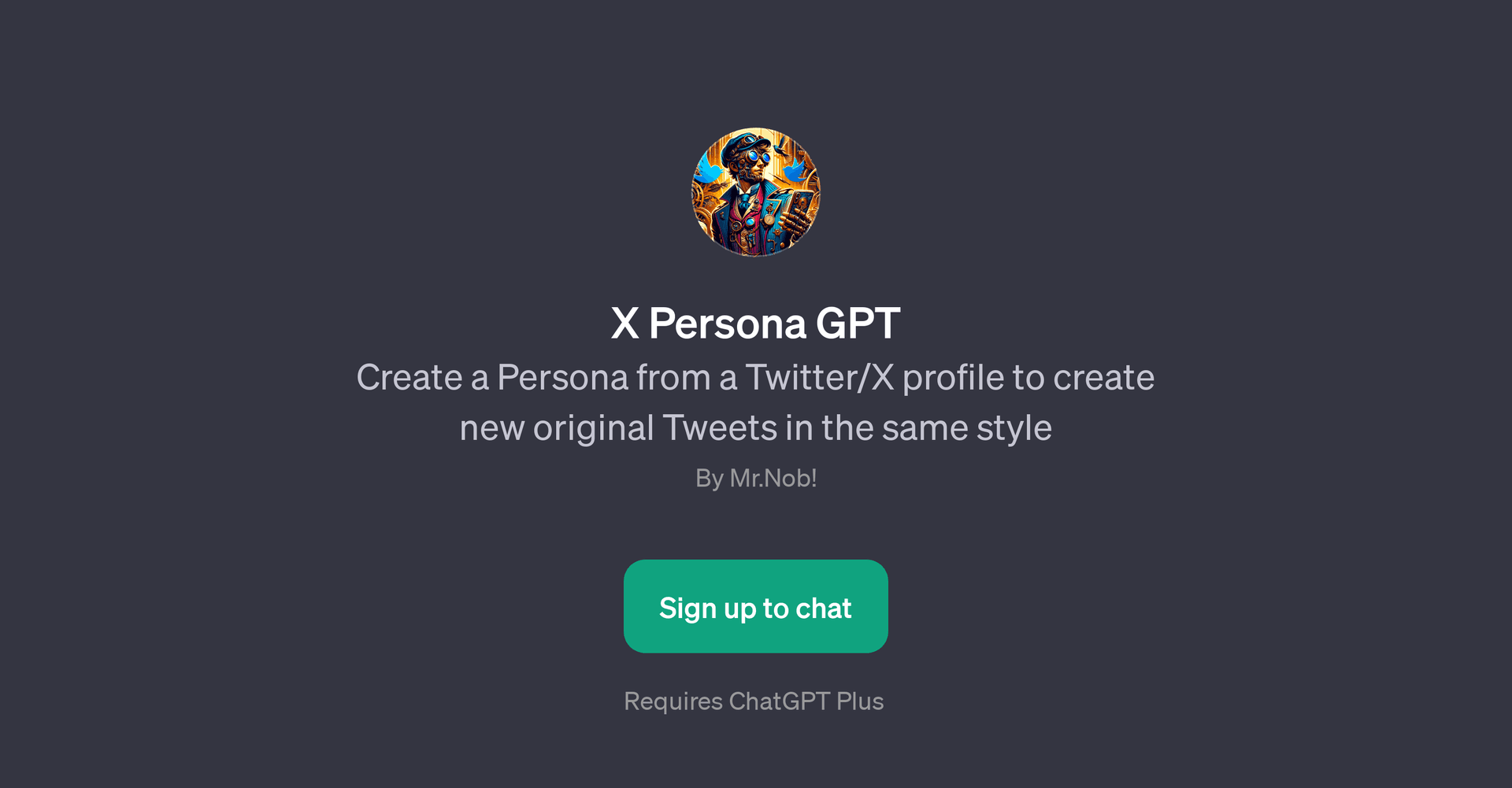X Persona GPT