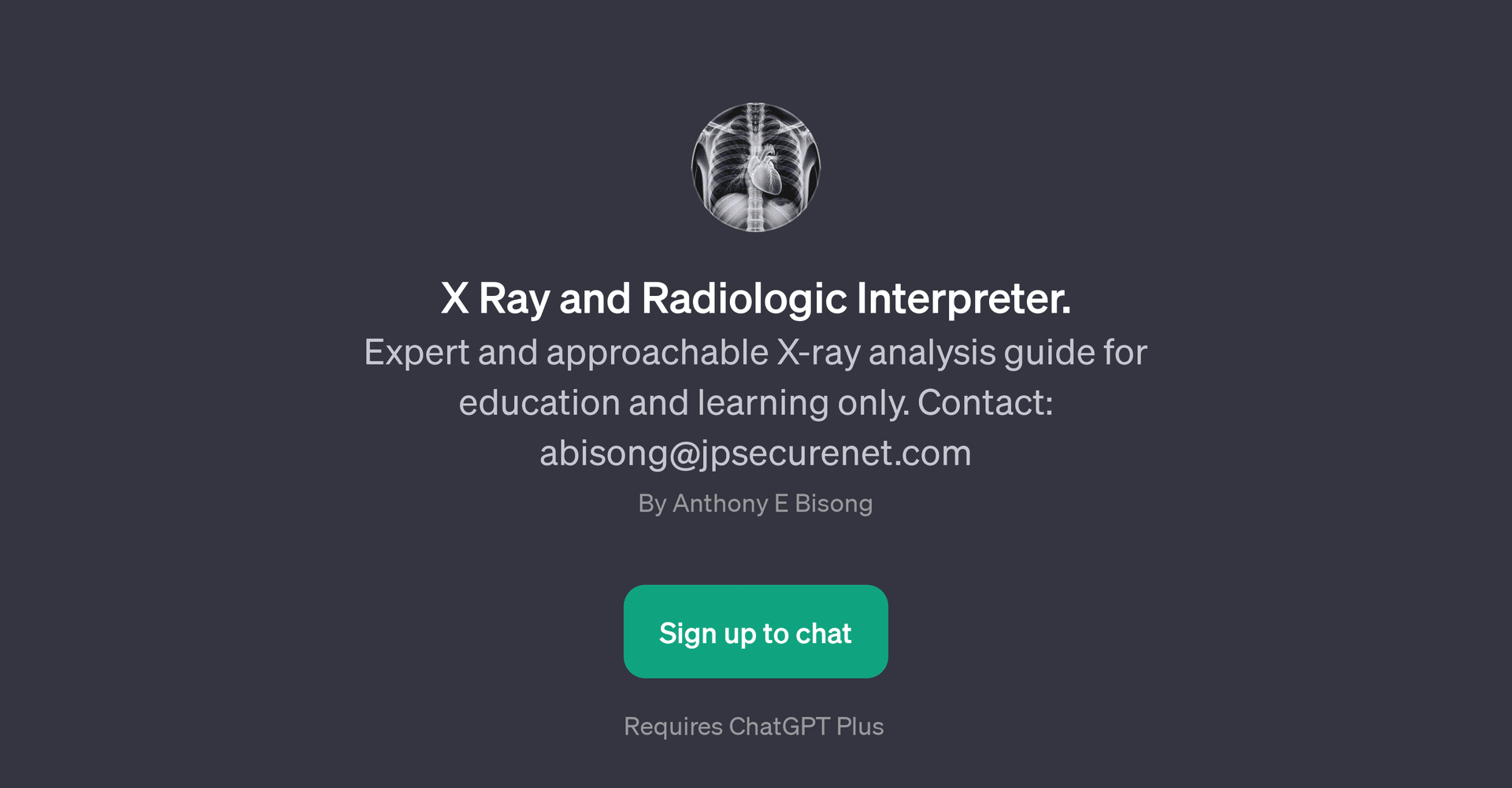 X Ray and Radiologic Interpreter