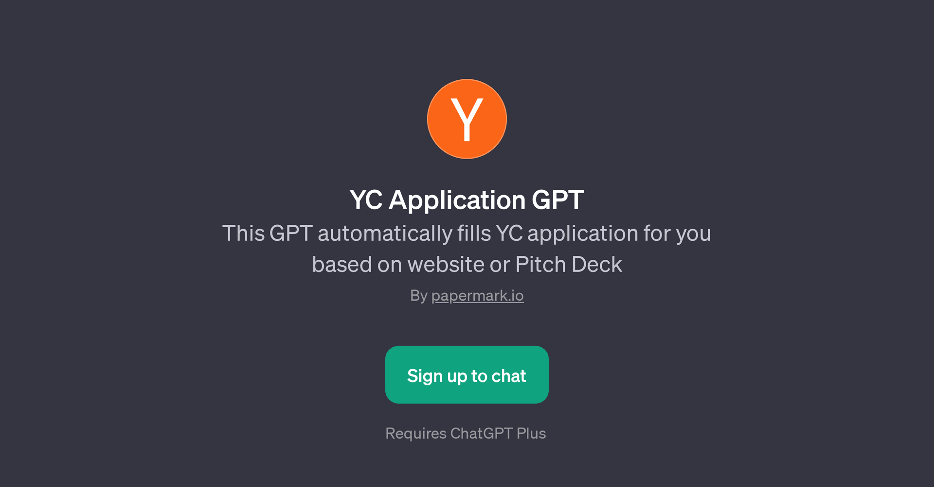YC Application GPT