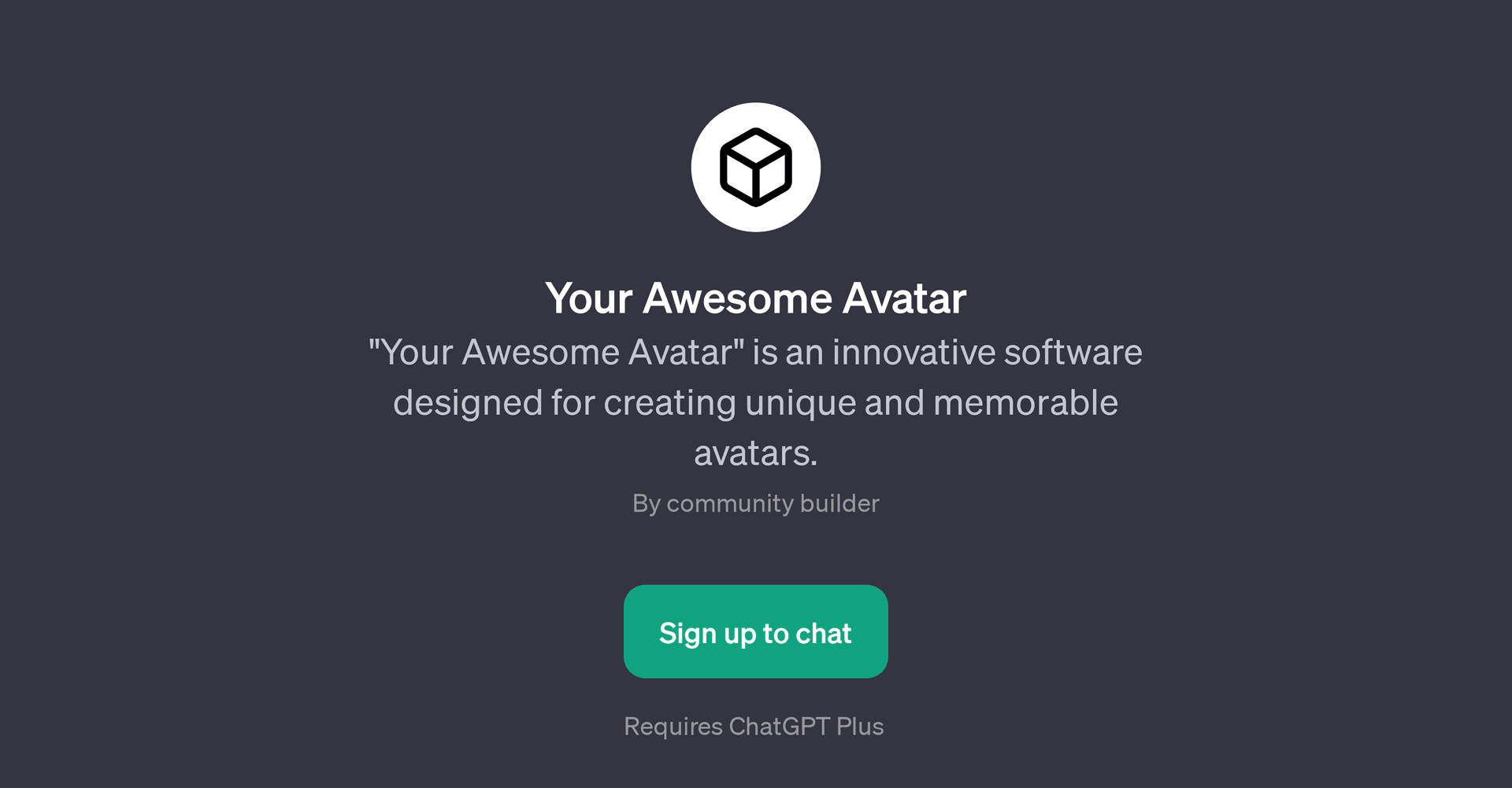 Your Awesome Avatar