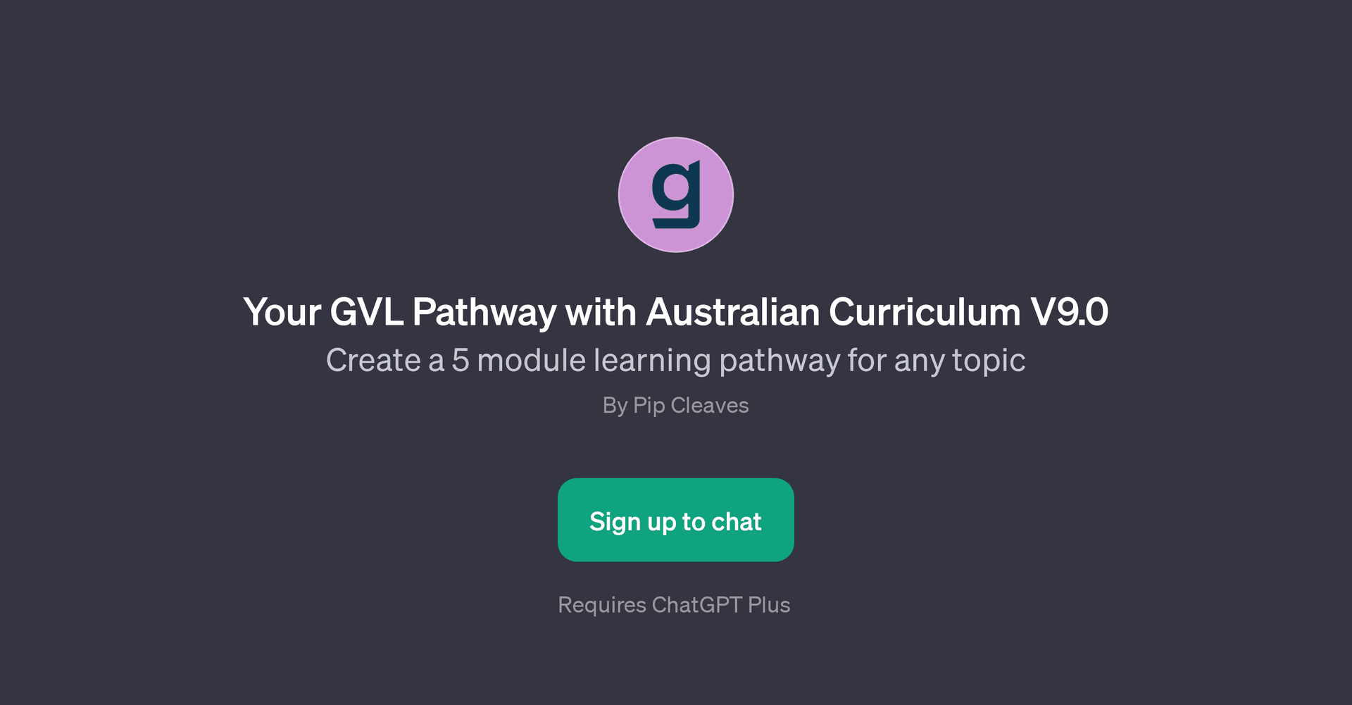 Your GVL Pathway with Australian Curriculum V9.0